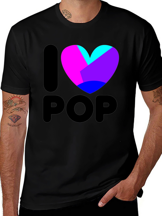 I Heart Pop T-Shirt - Vibrant Graphic Tee