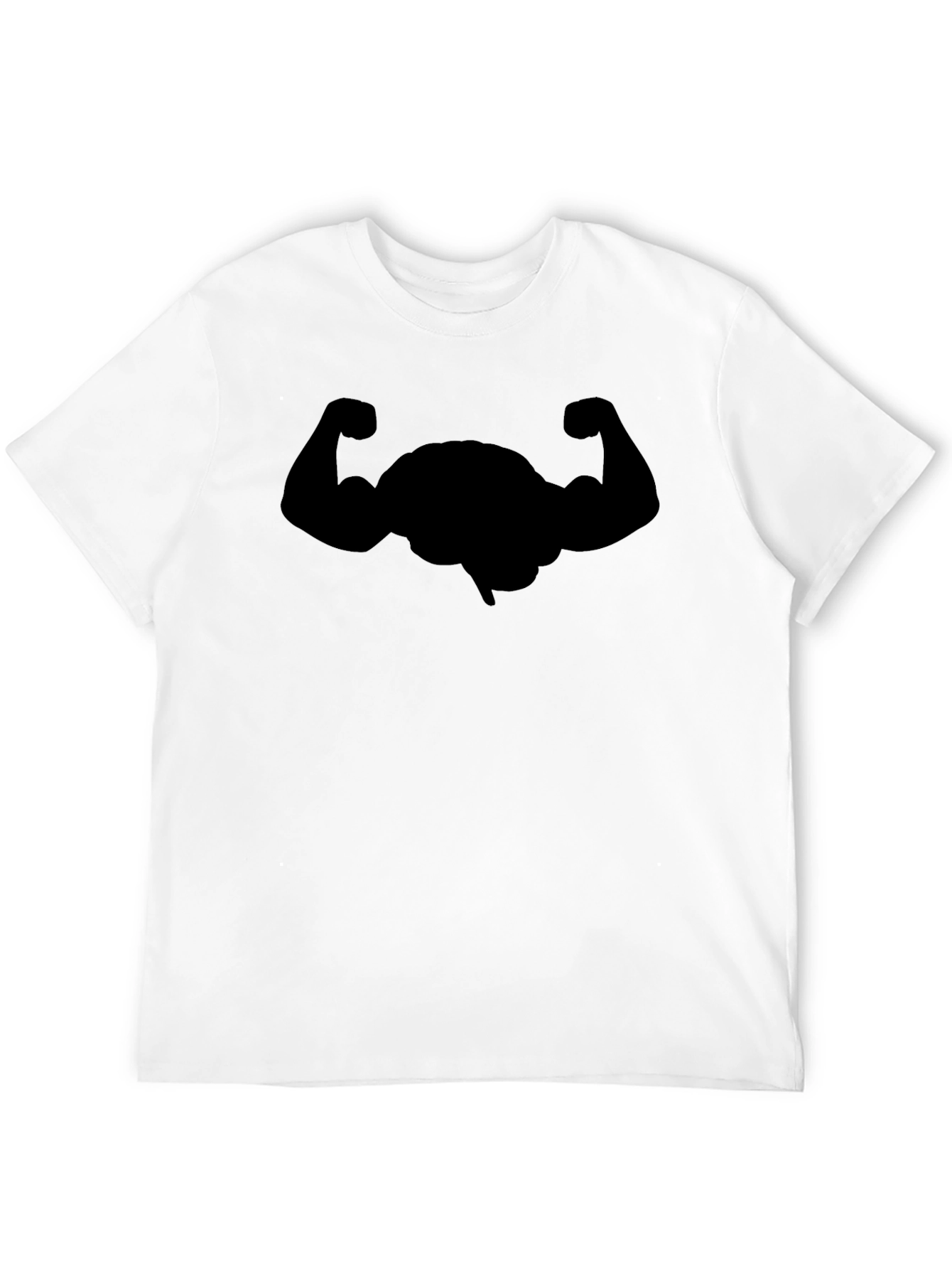Funny Brain Bodybuilding Black T-Shirt