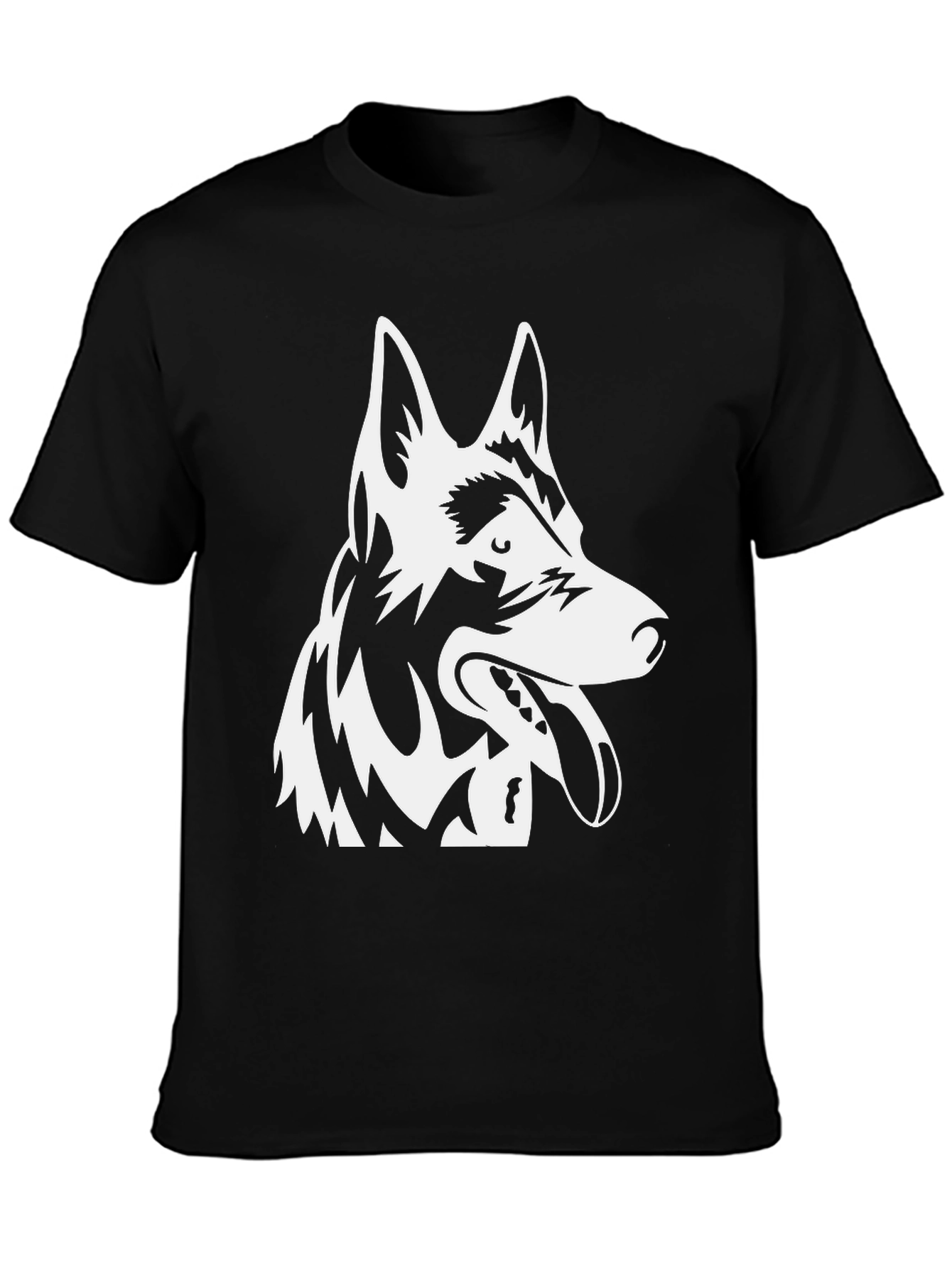 German Shepherd Graphic Tee - Black