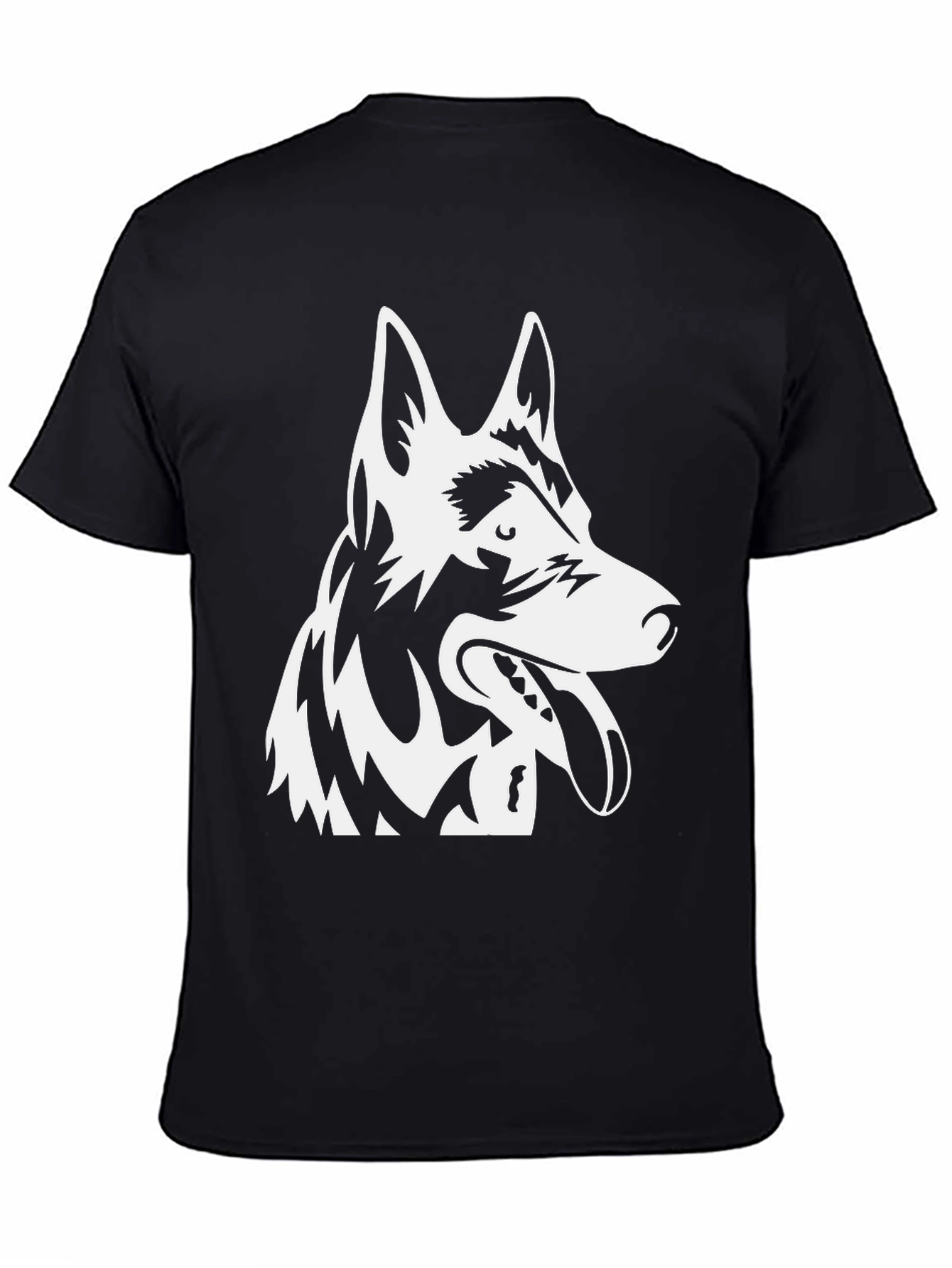 German Shepherd Graphic Tee - Black