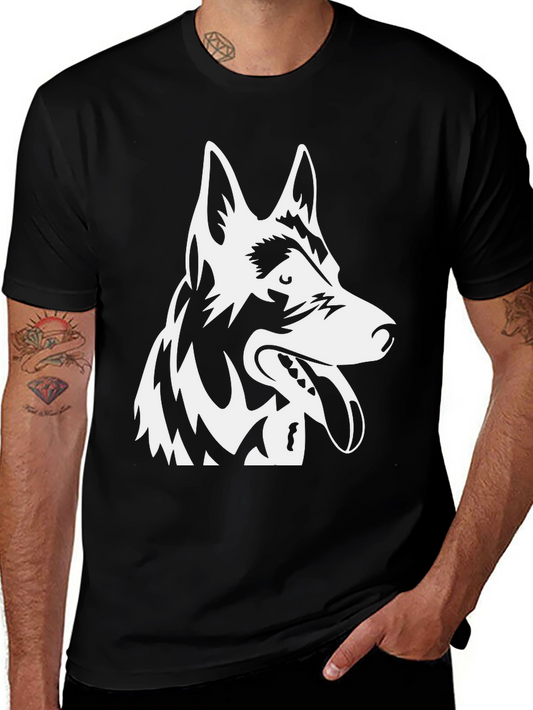 German Shepherd Graphic Tee - Black