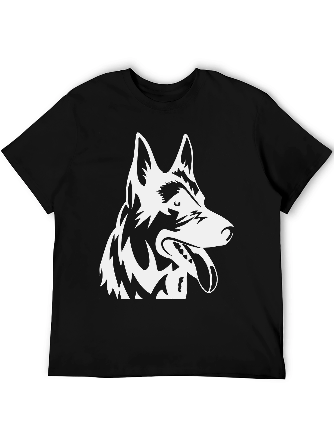 German Shepherd Graphic Tee - Black