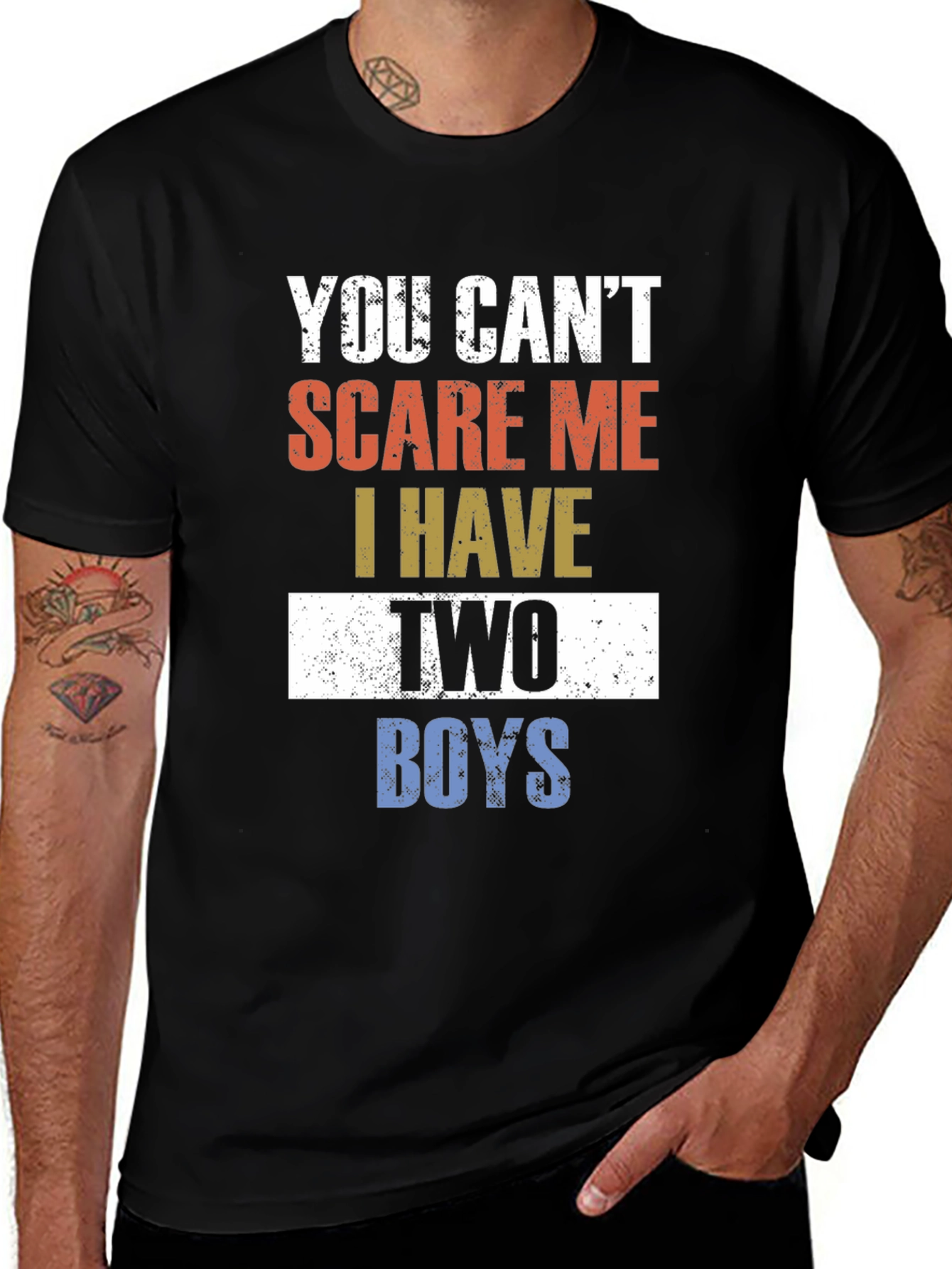 You Cant Scare Me T-Shirt - Two Boys