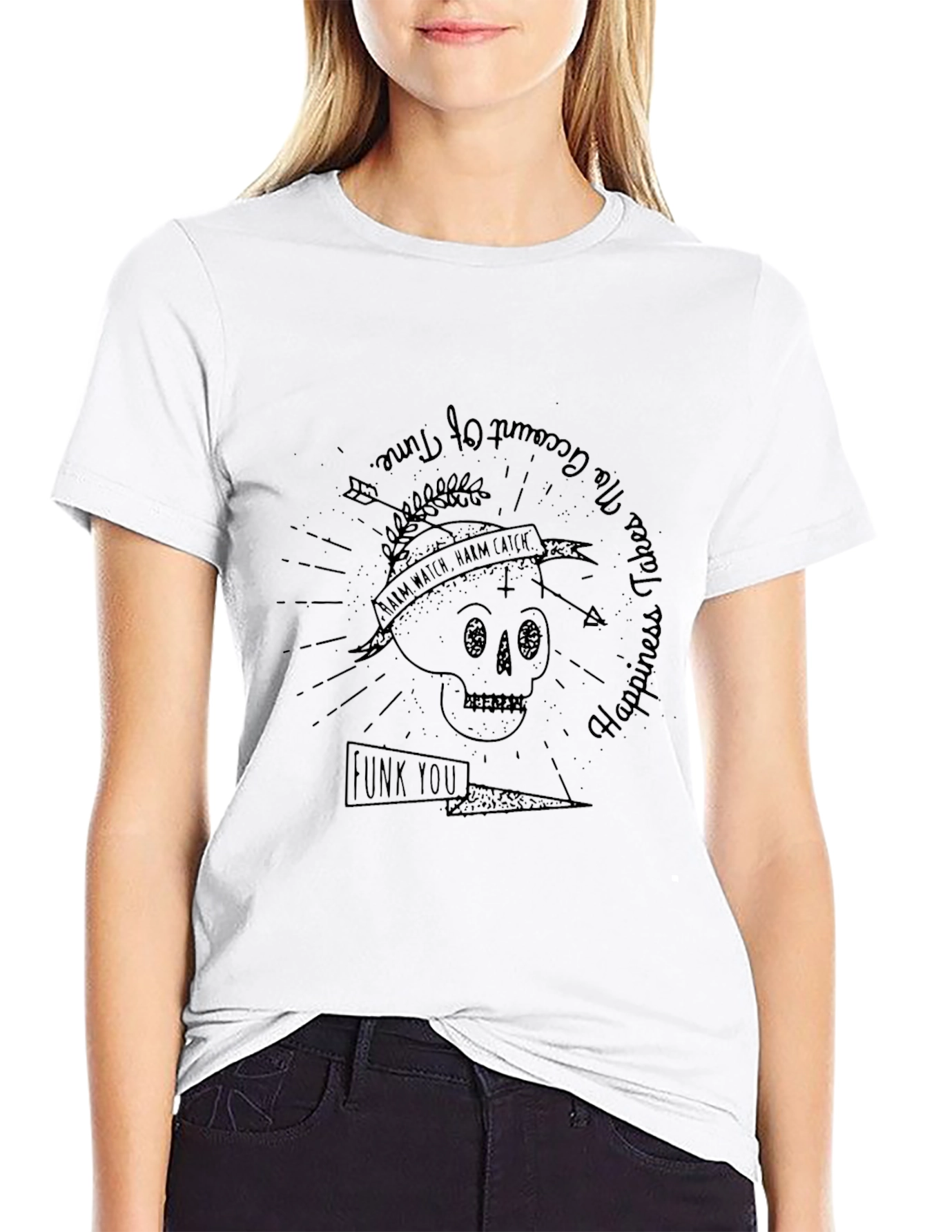 Graphic Print Skull T-Shirt