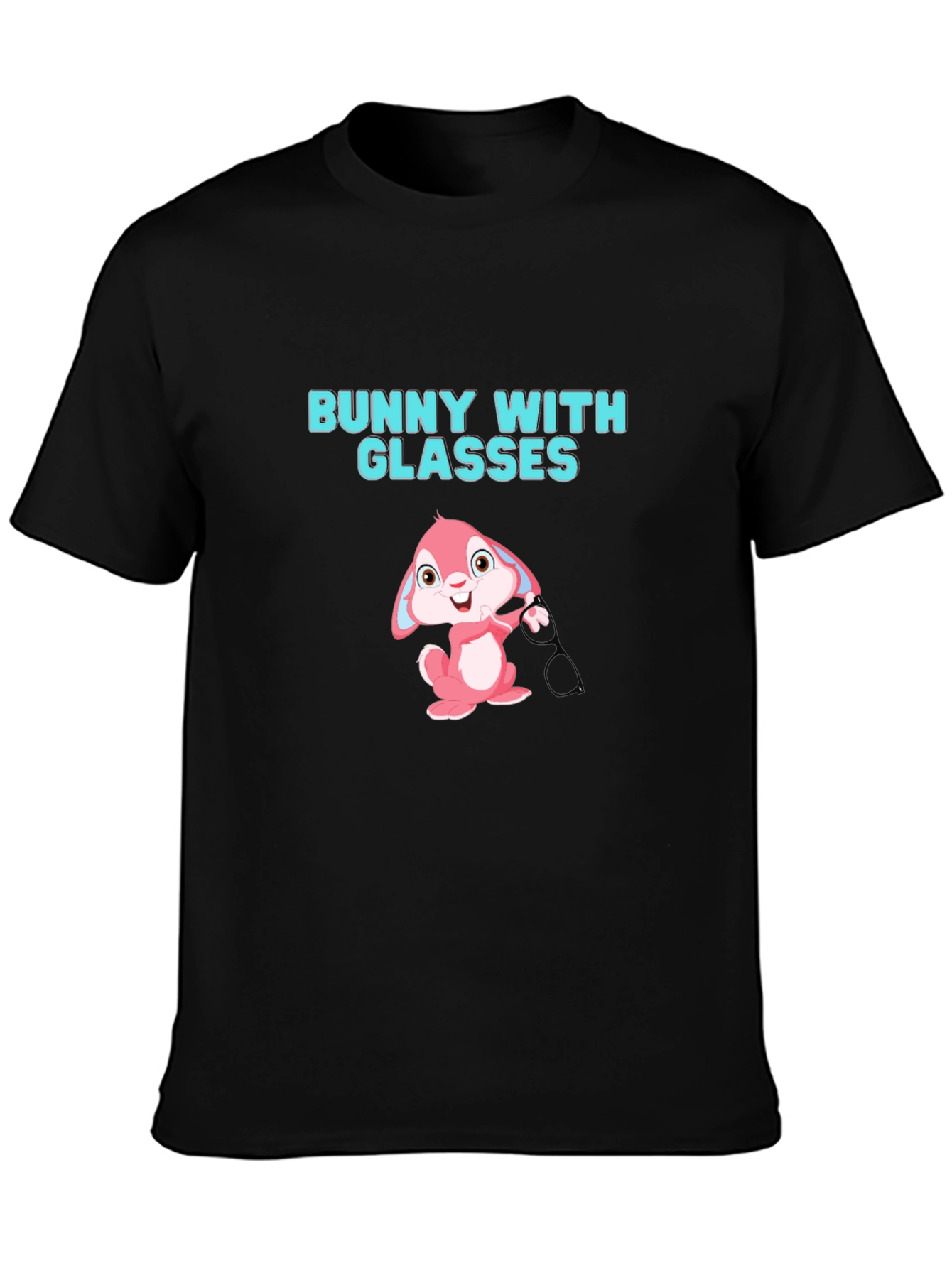 Bunny With Glasses Graphic T-Shirt