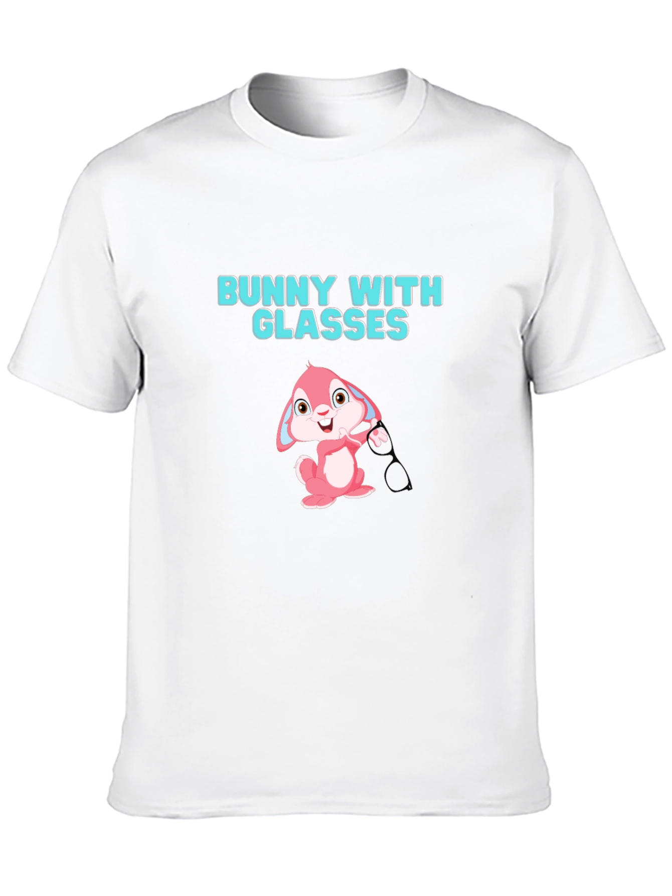 Bunny With Glasses Graphic T-Shirt