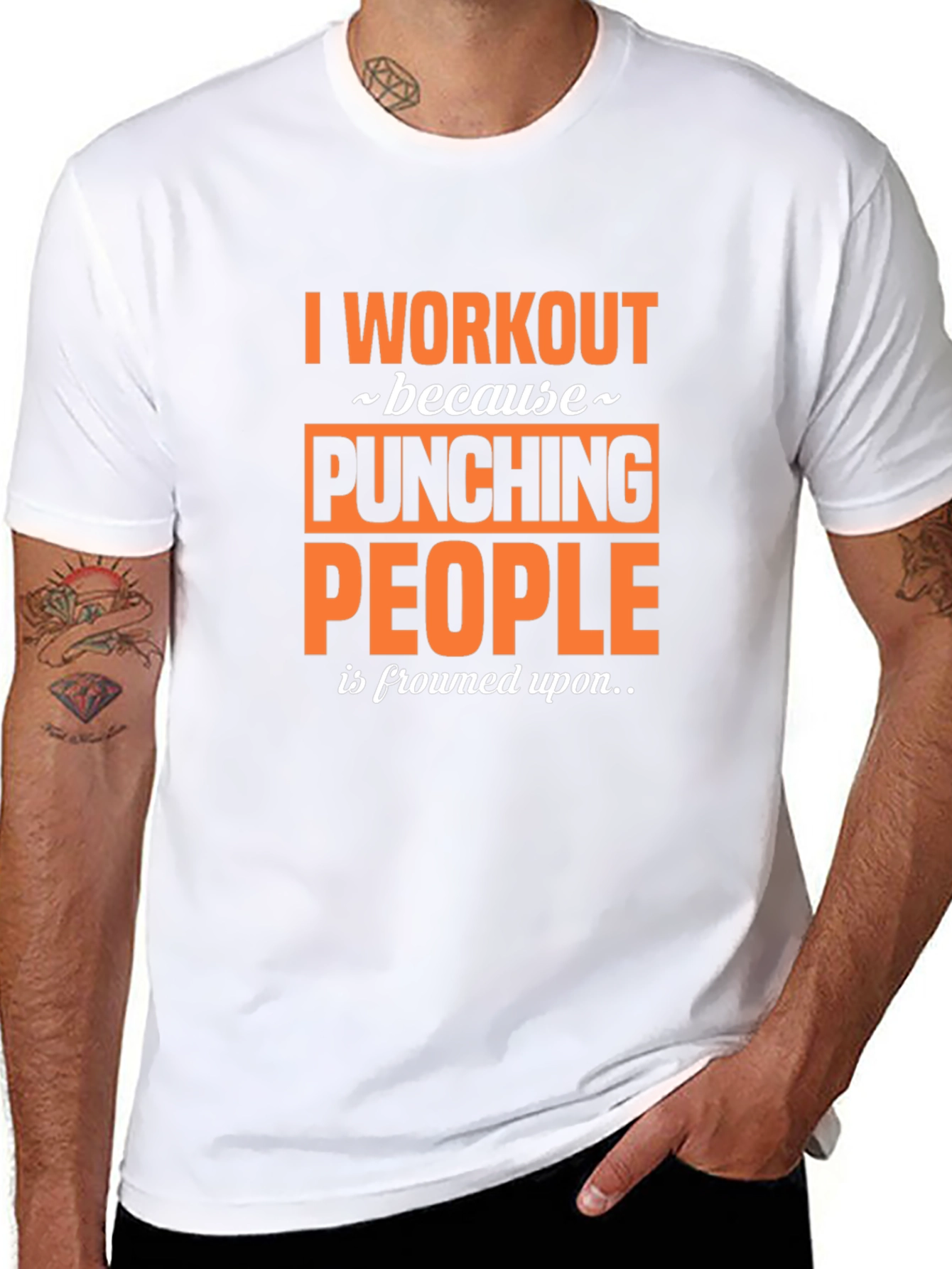 Workout Motivation Tee - Punching People