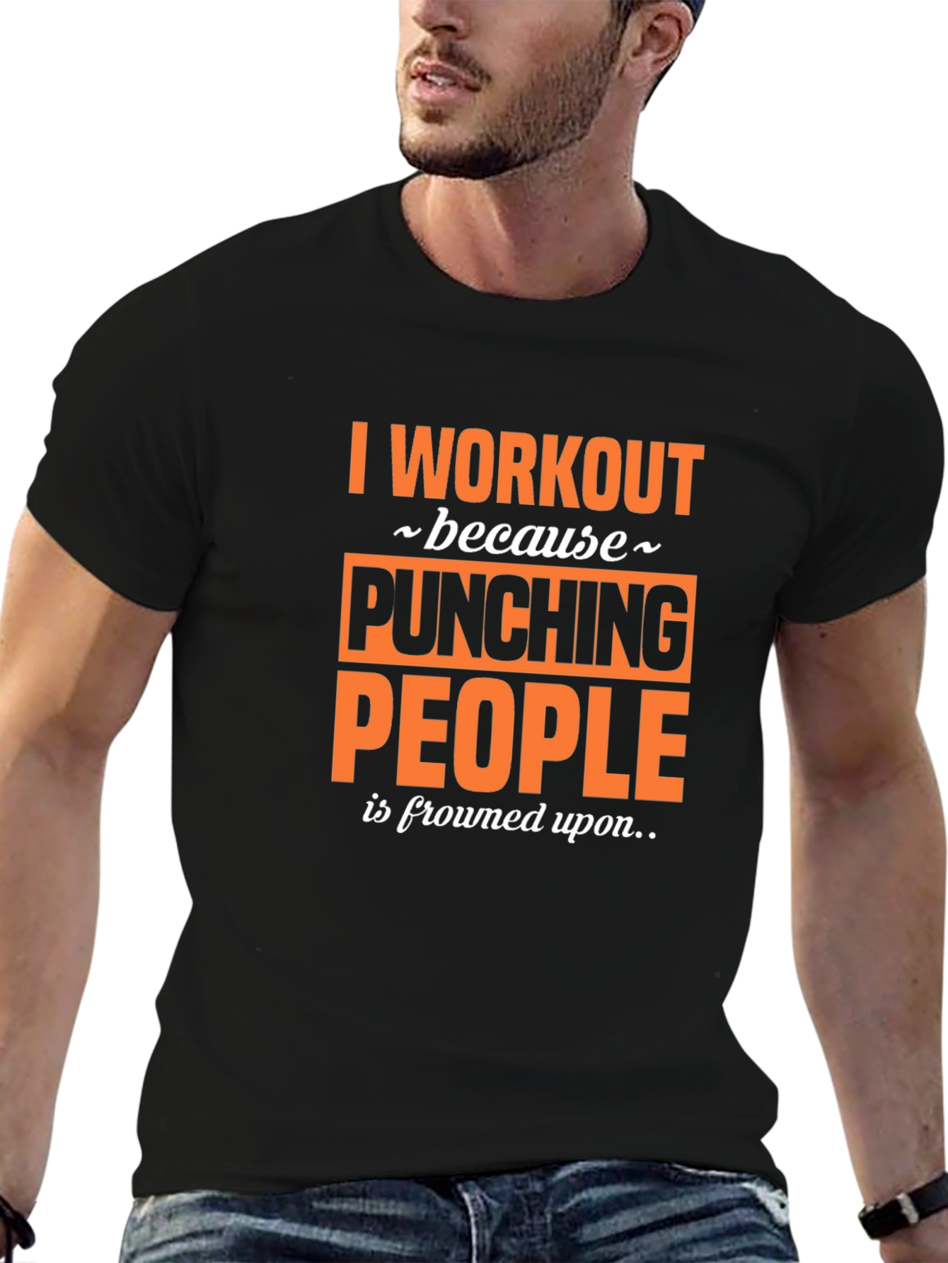 Workout Motivation Tee - Punching People