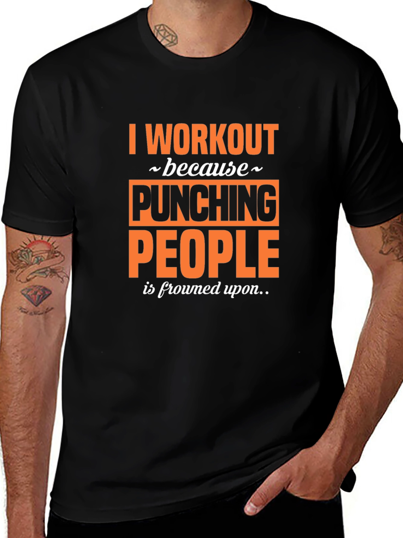 Workout Motivation Tee - Punching People