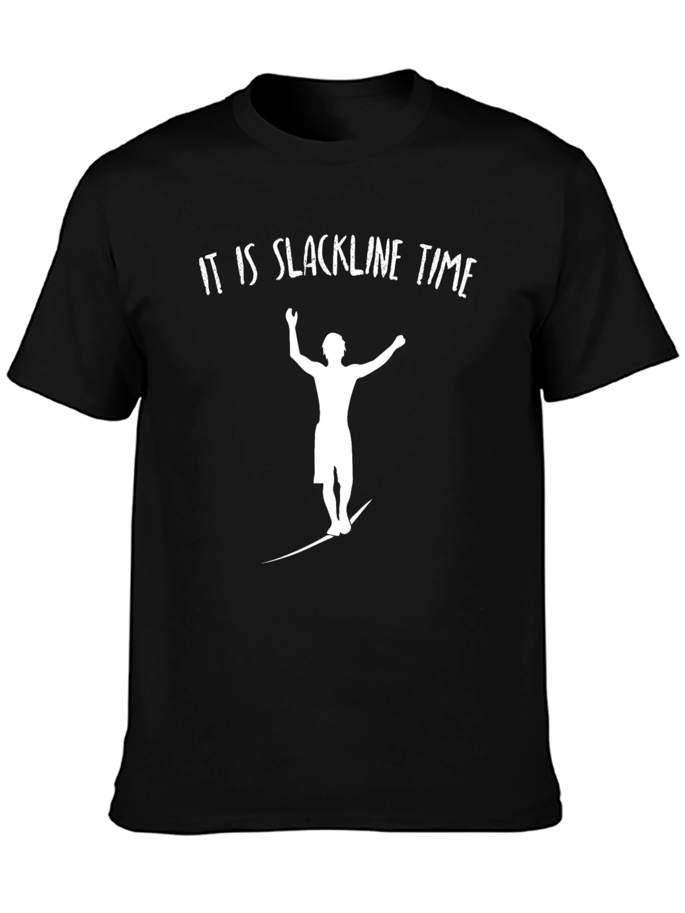 Slackline Time Black T-Shirt
