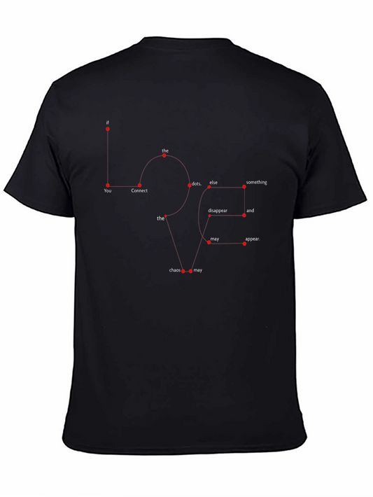 Abstract Graphic Mens Black T-Shirt