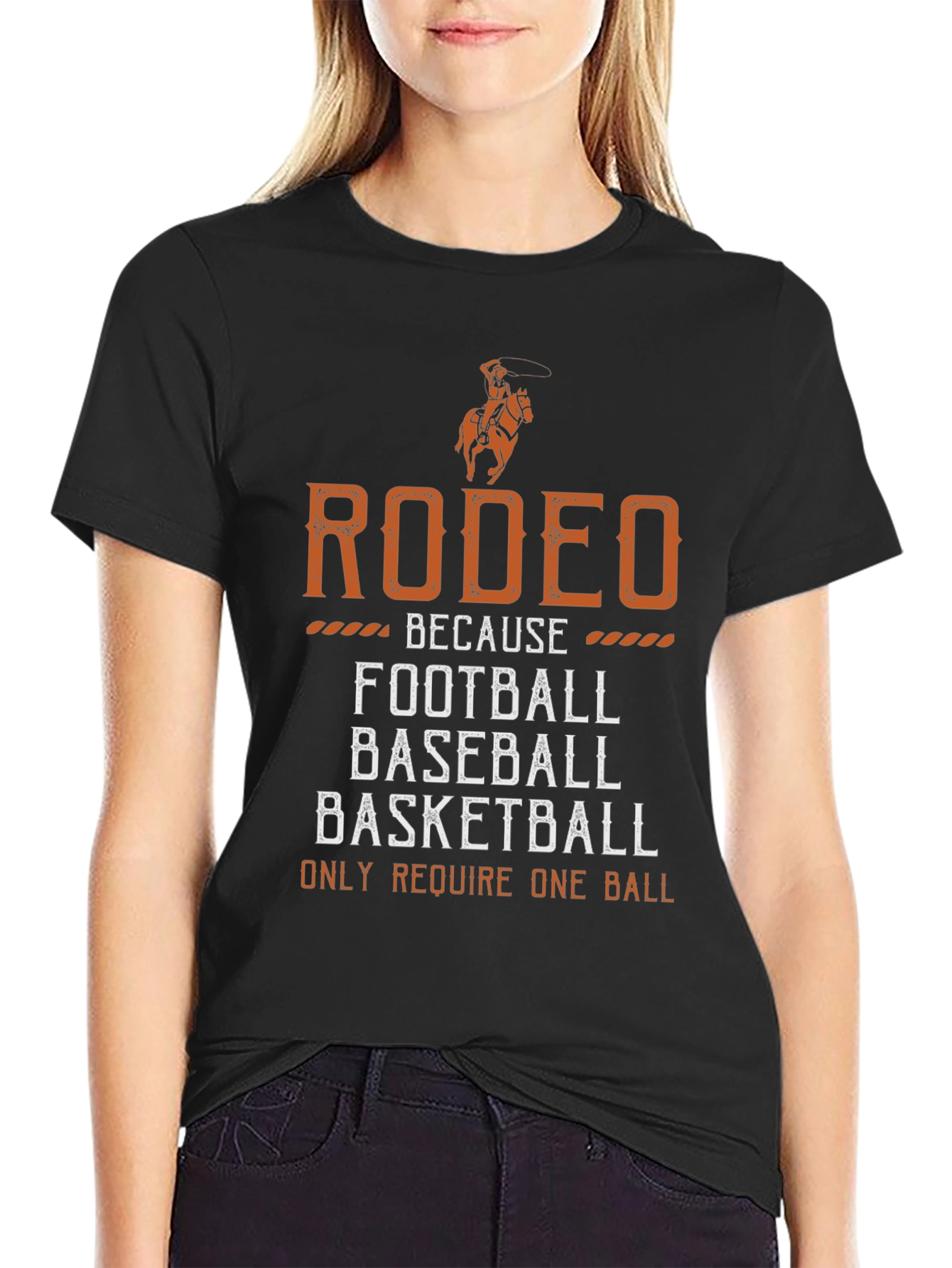 Rodeo One Ball T-Shirt - Cowboy Graphic Tee