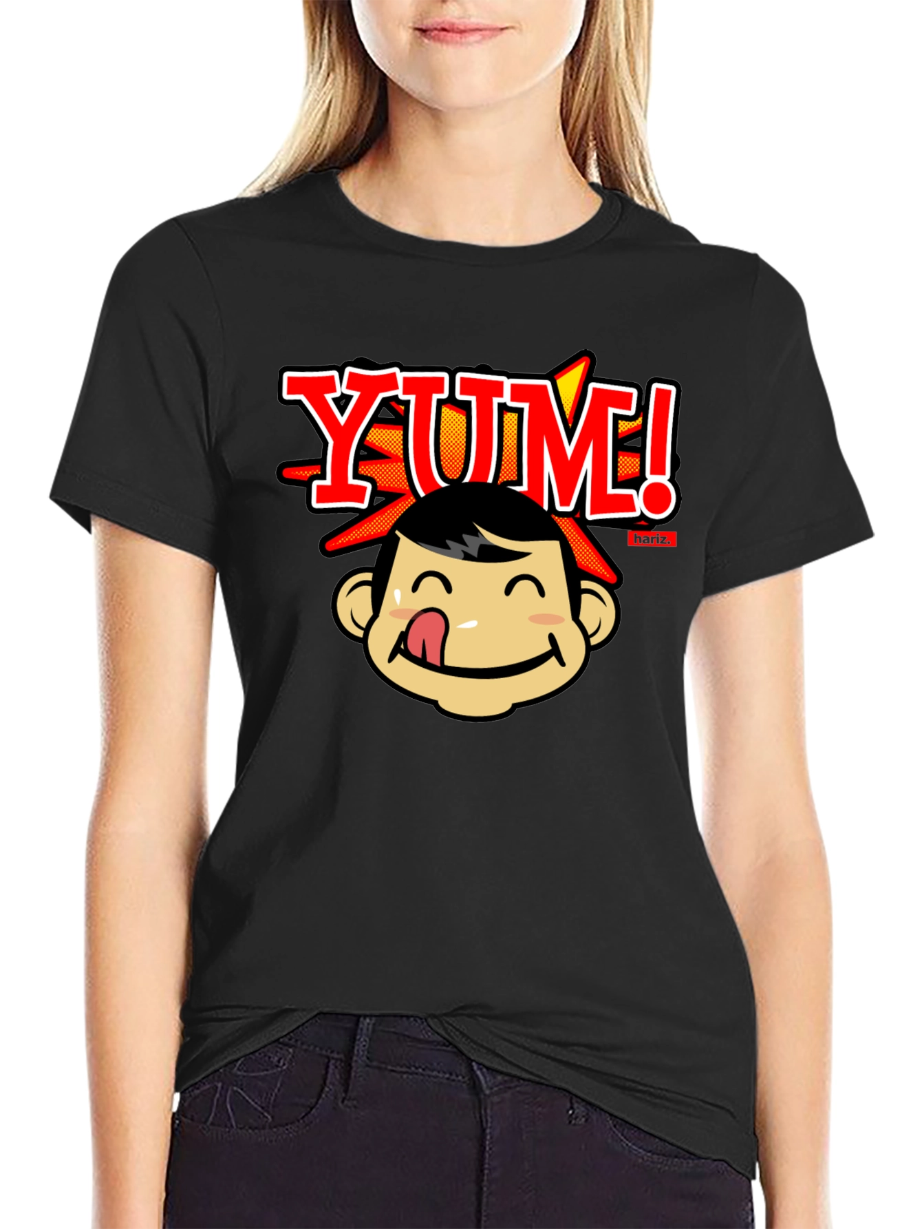 YUM! Graphic T-Shirt - Black Cotton Tee