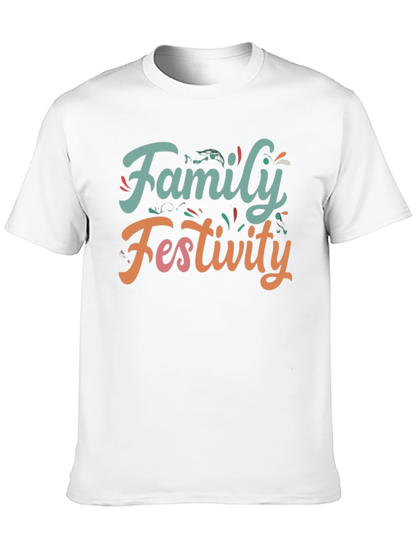 Family Festivity Black Graphic Tee
