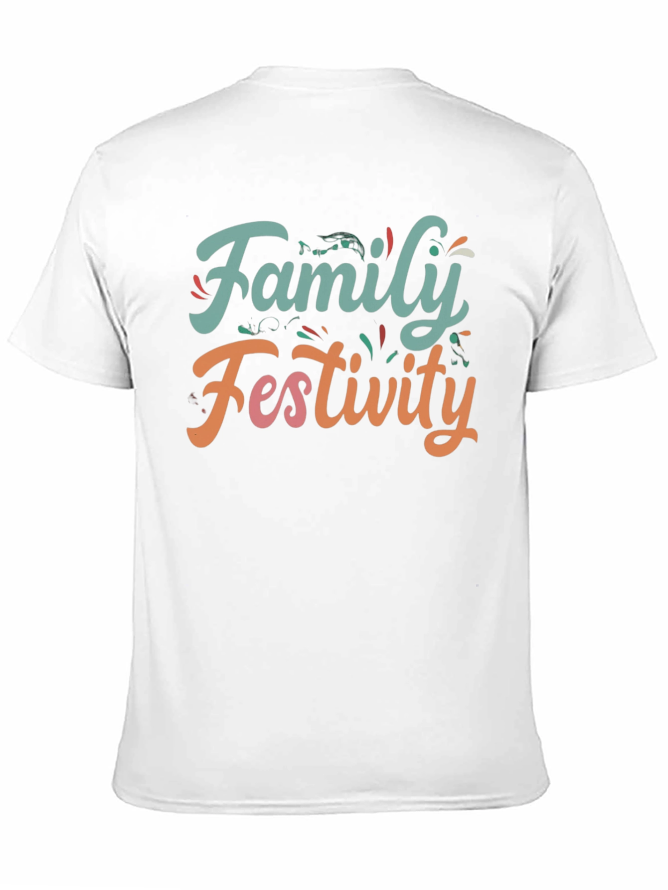 Family Festivity Black Graphic Tee