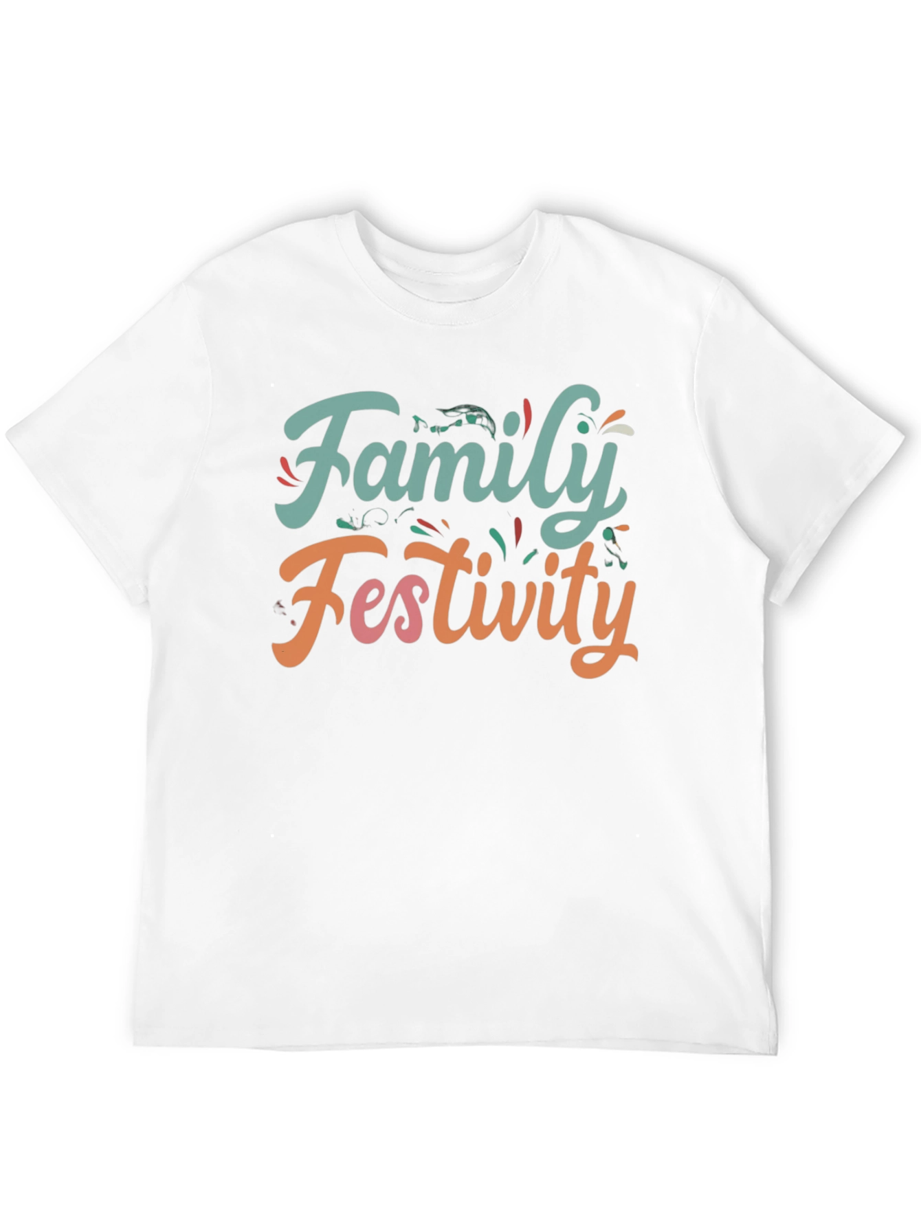 Family Festivity Black Graphic Tee