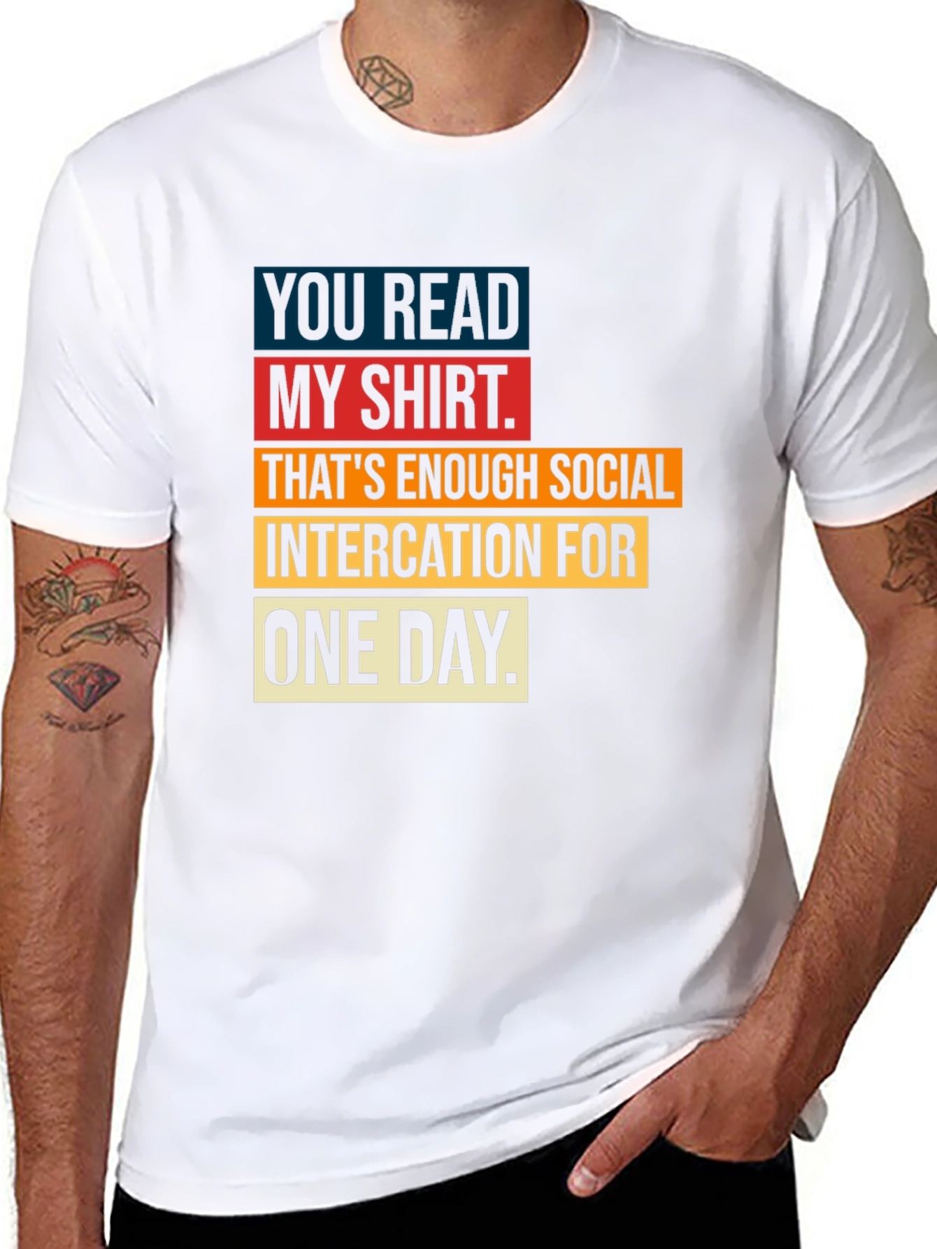 Humorous Social Intercation T-Shirt