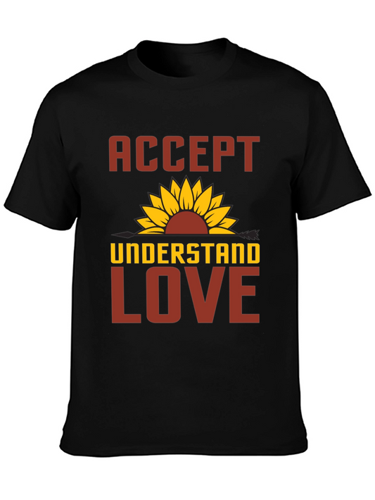 Accept Understand Love Sunflower Graphic Tee