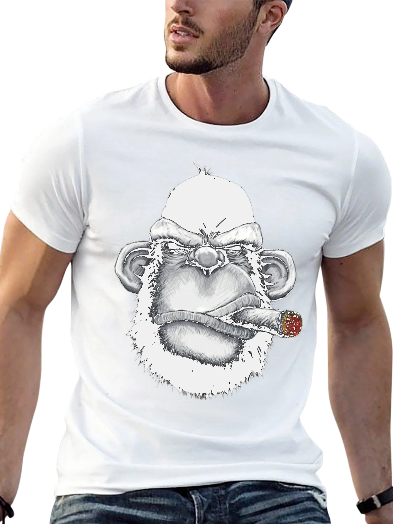 Grumpy Gorilla Tee: Bold Graphic Print