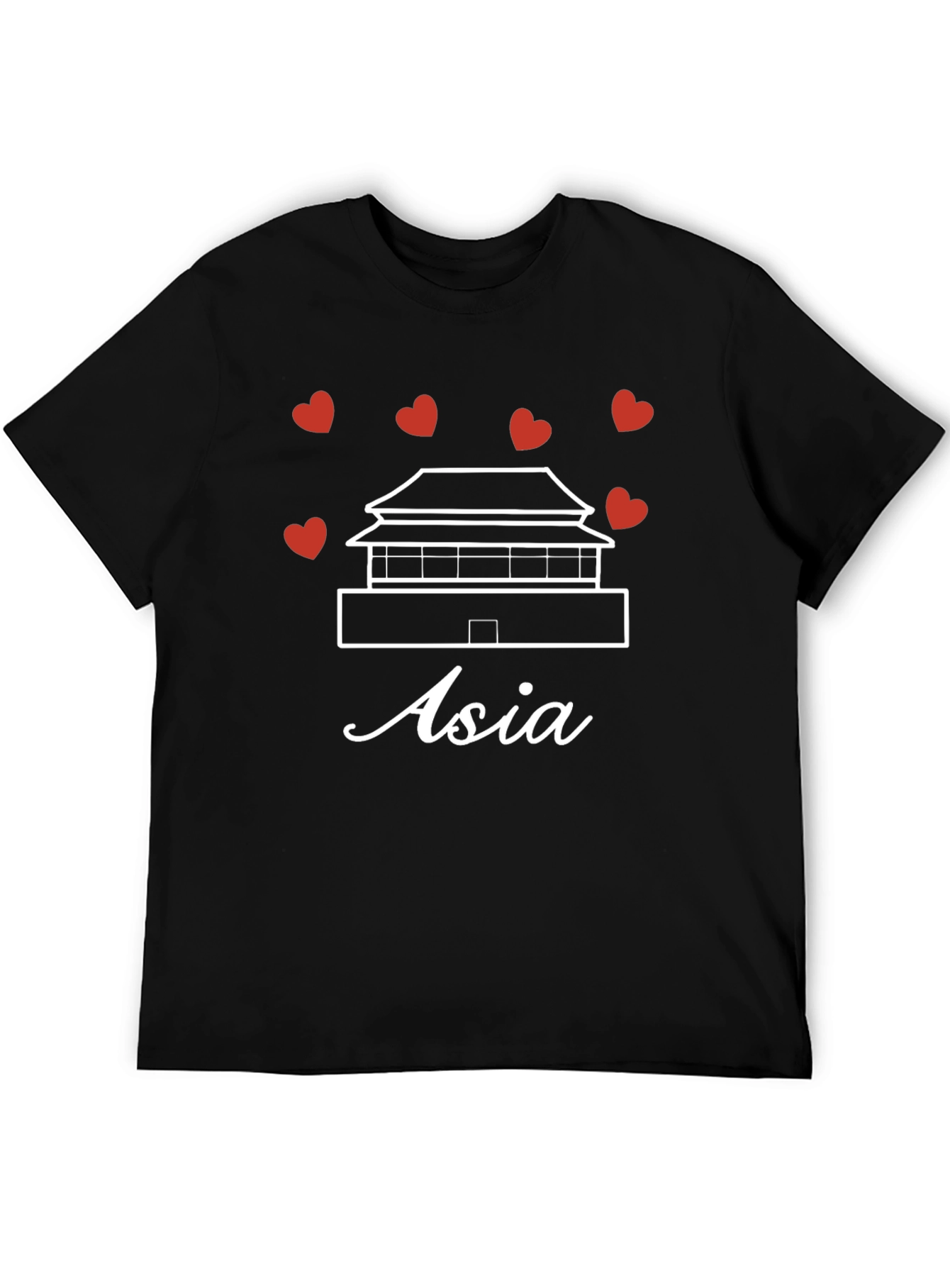 Asia Graphic T-Shirt - Black - Unisex