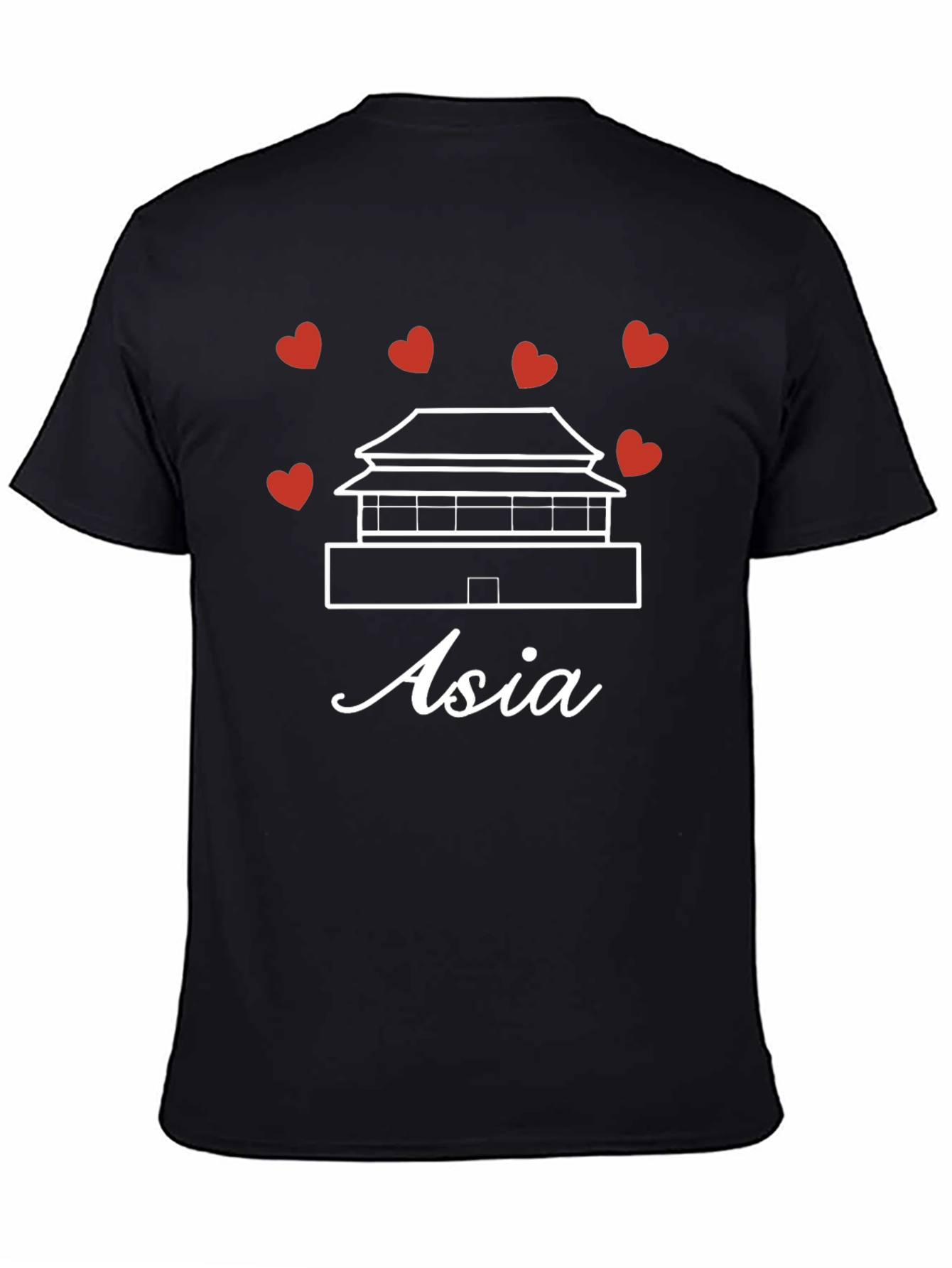 Asia Graphic T-Shirt - Black - Unisex
