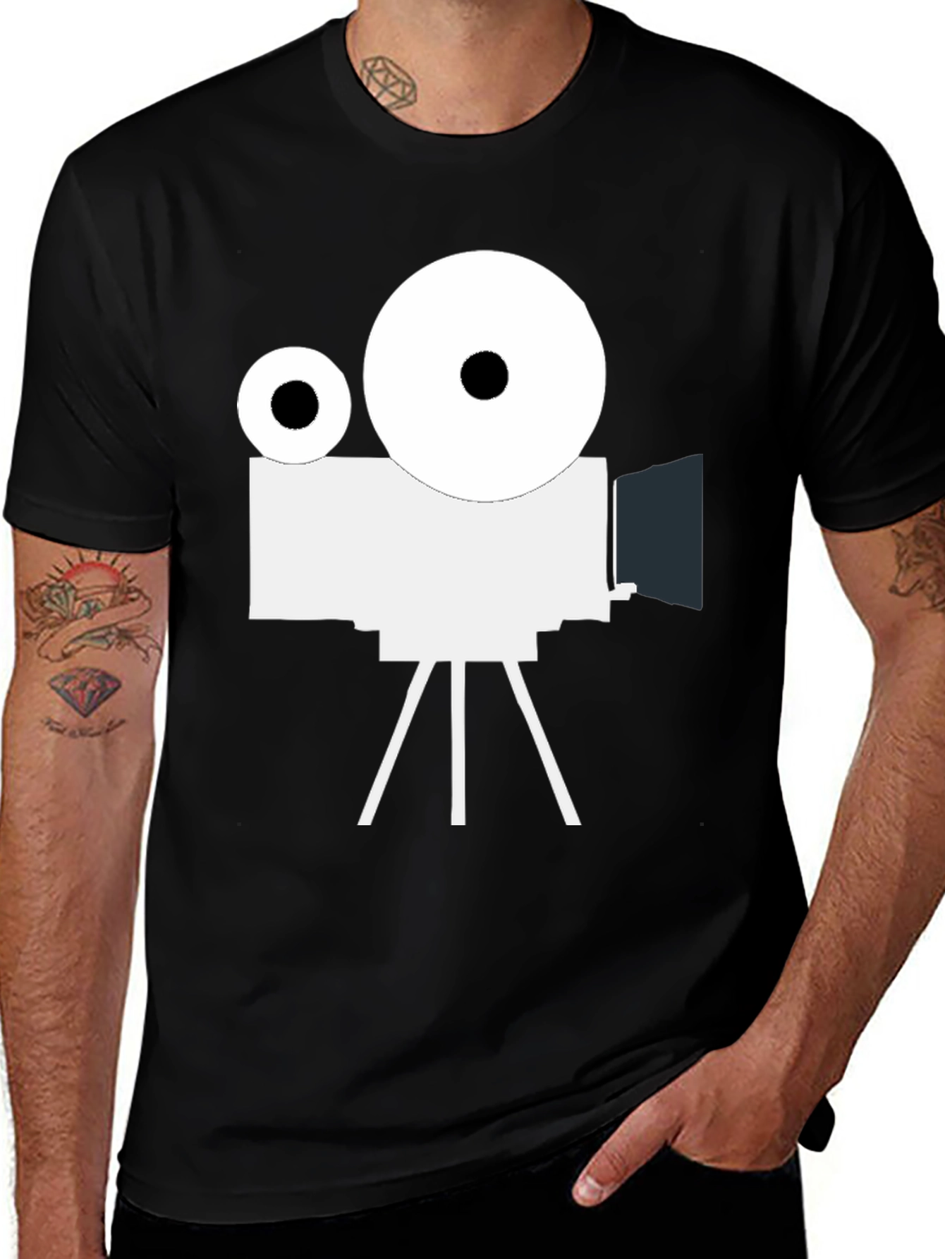 Retro Movie Camera T-Shirt
