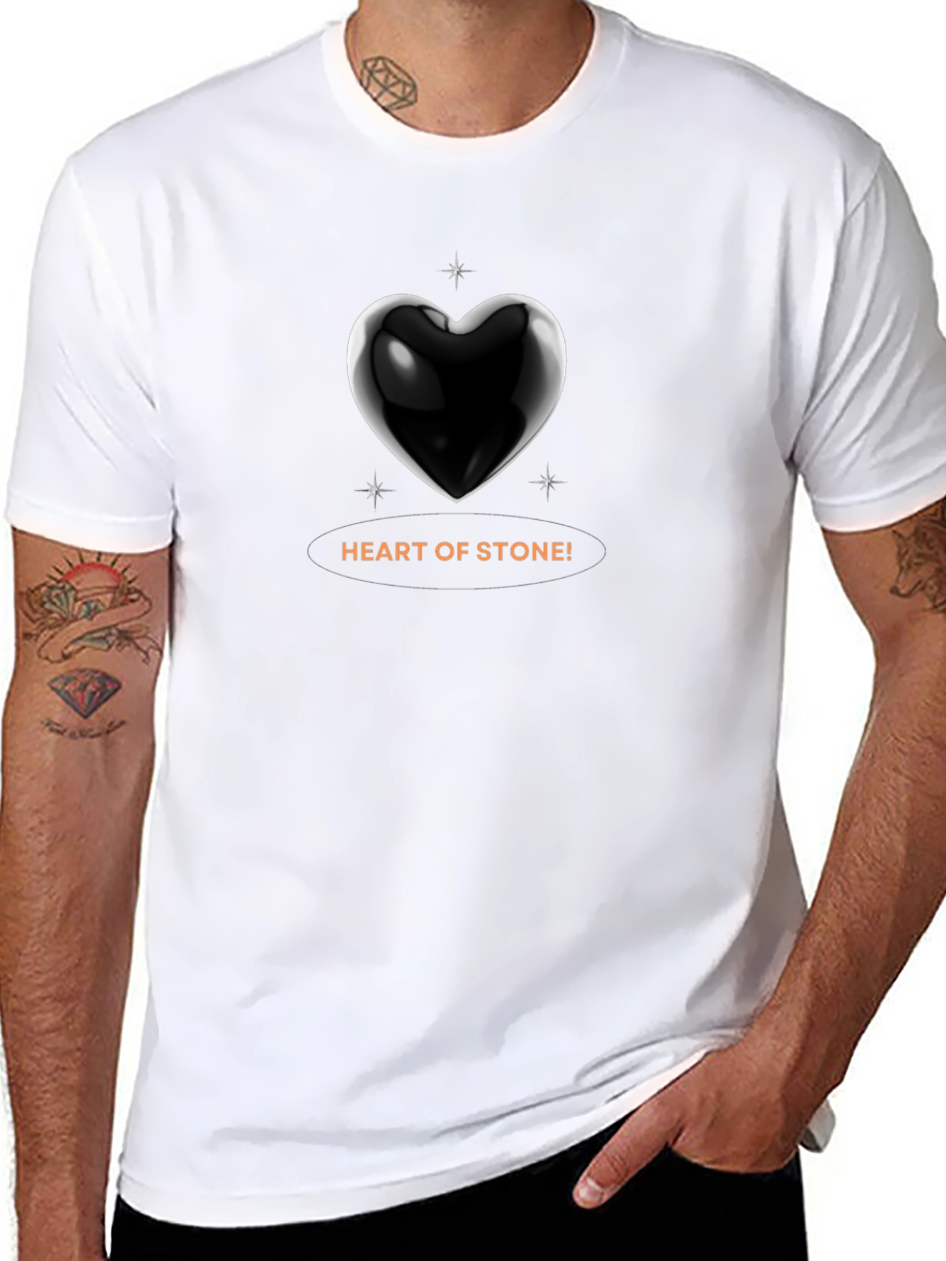 Heart of Stone Black T-Shirt