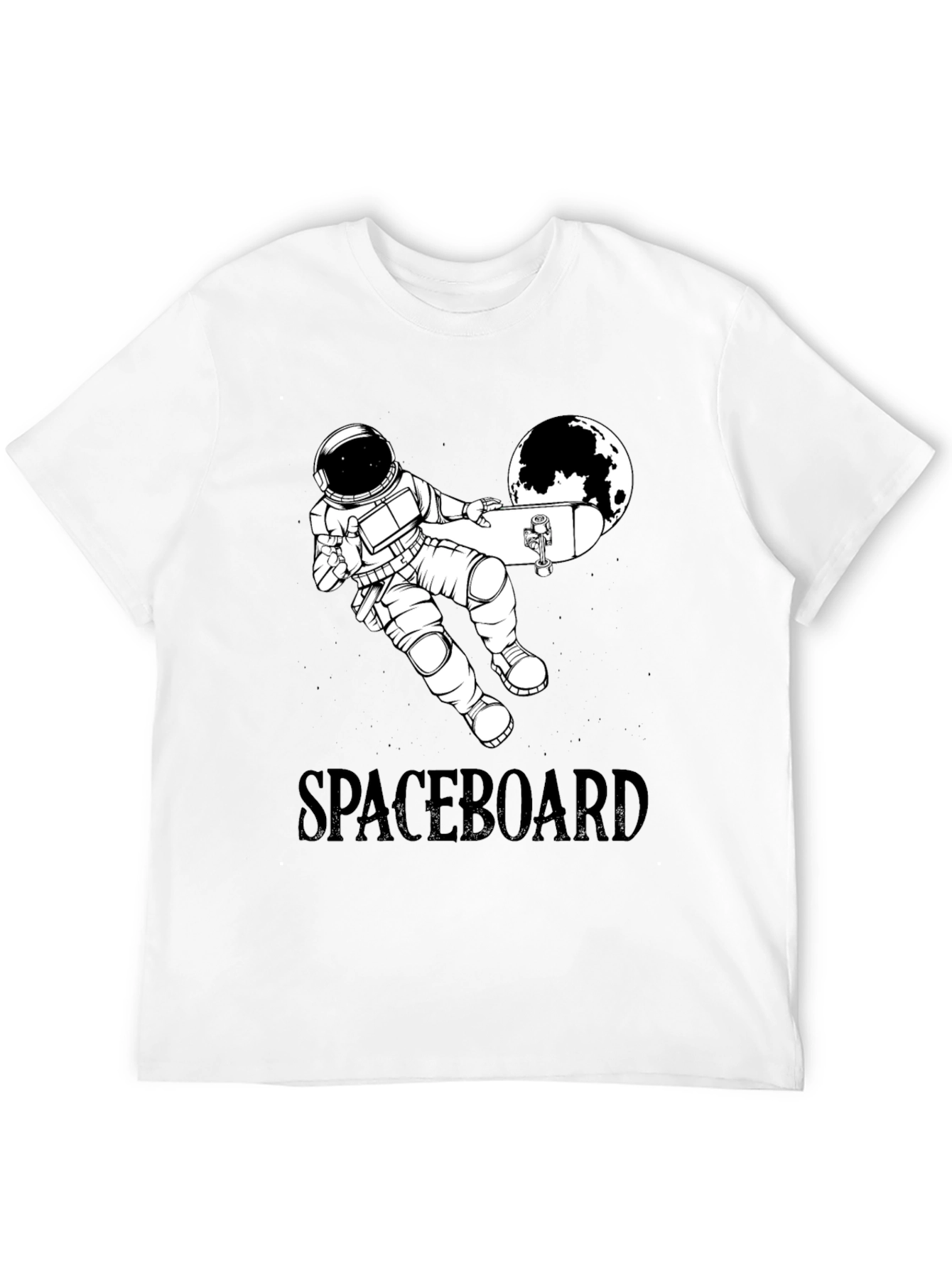 Spaceboard T-Shirt - Astronaut Skateboard Design
