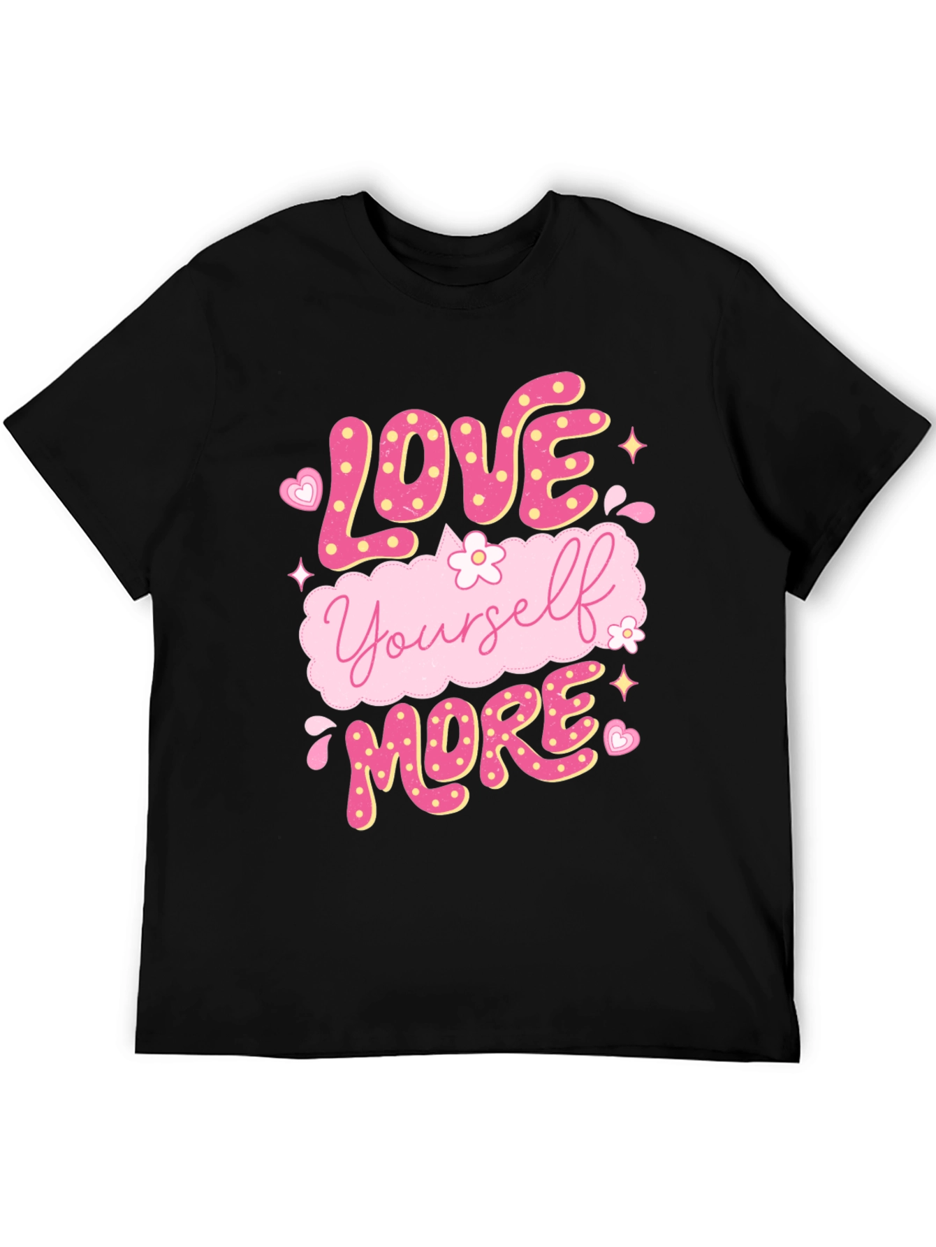Love Yourself More Graphic Tee - Black
