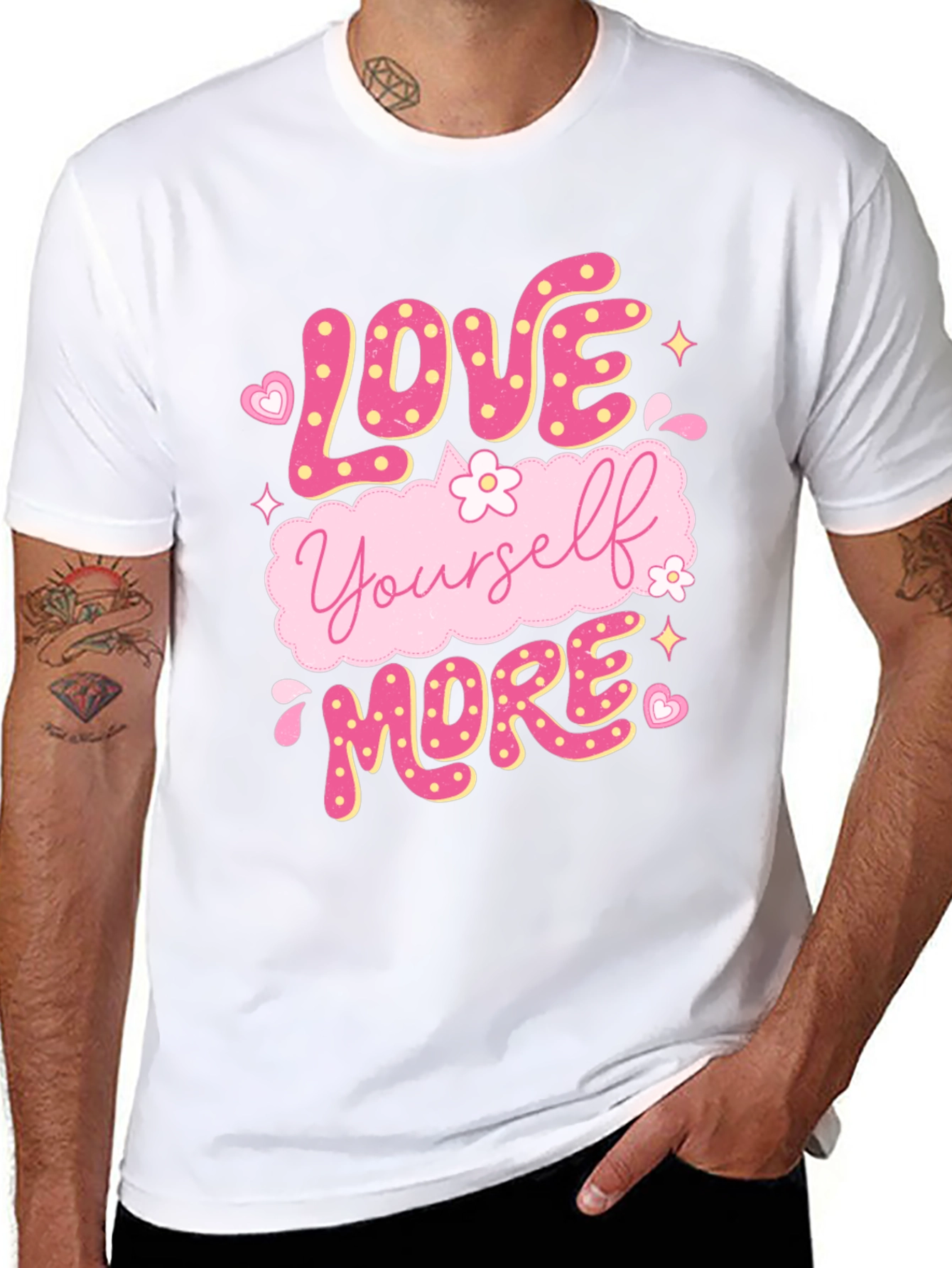 Love Yourself More Graphic Tee - Black