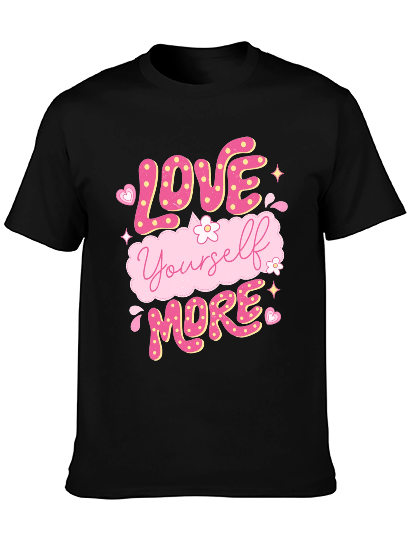 Love Yourself More Graphic Tee - Black