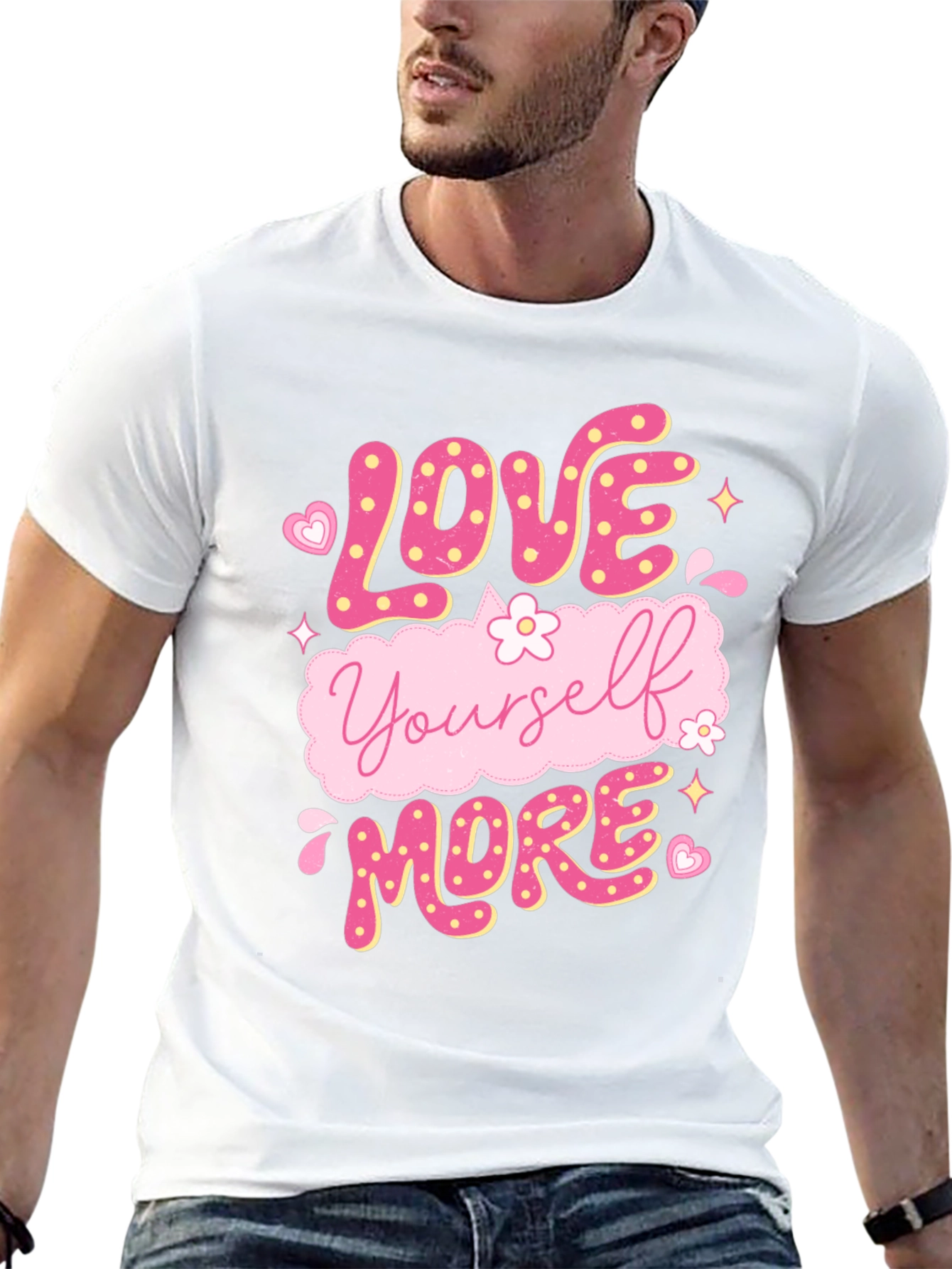 Love Yourself More Graphic Tee - Black