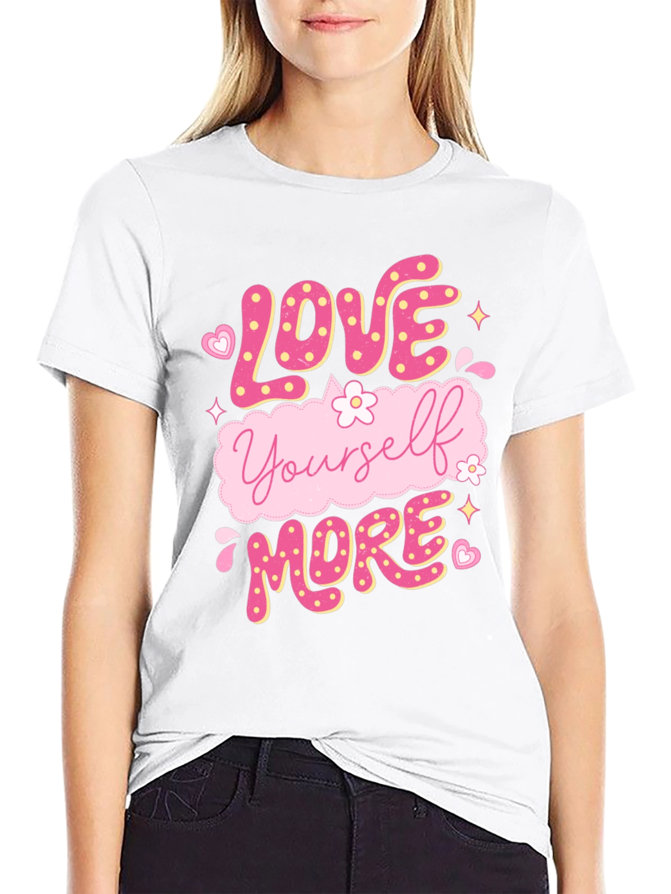 Love Yourself More Graphic Tee - Black
