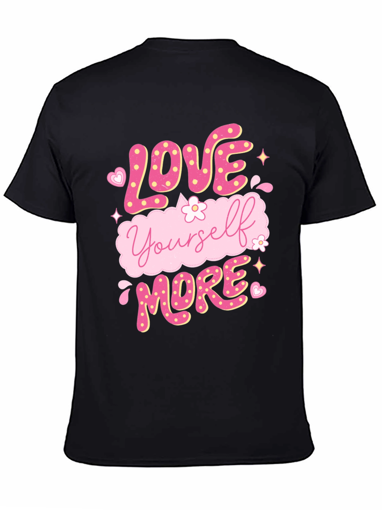 Love Yourself More Graphic Tee - Black