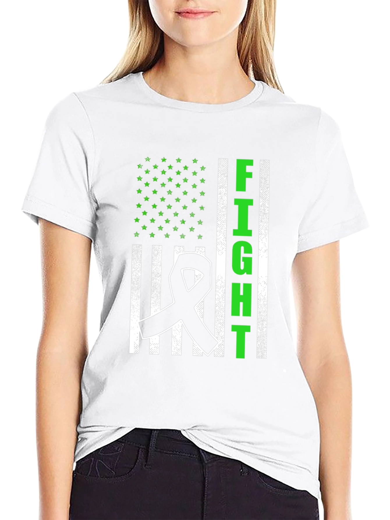 Fight Ribbon Graphic Tee - Awareness Shirt