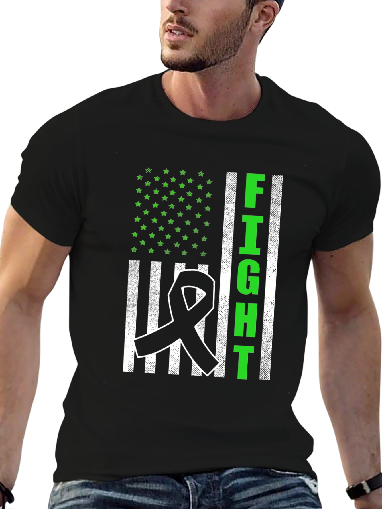 Fight Ribbon Graphic Tee - Awareness Shirt