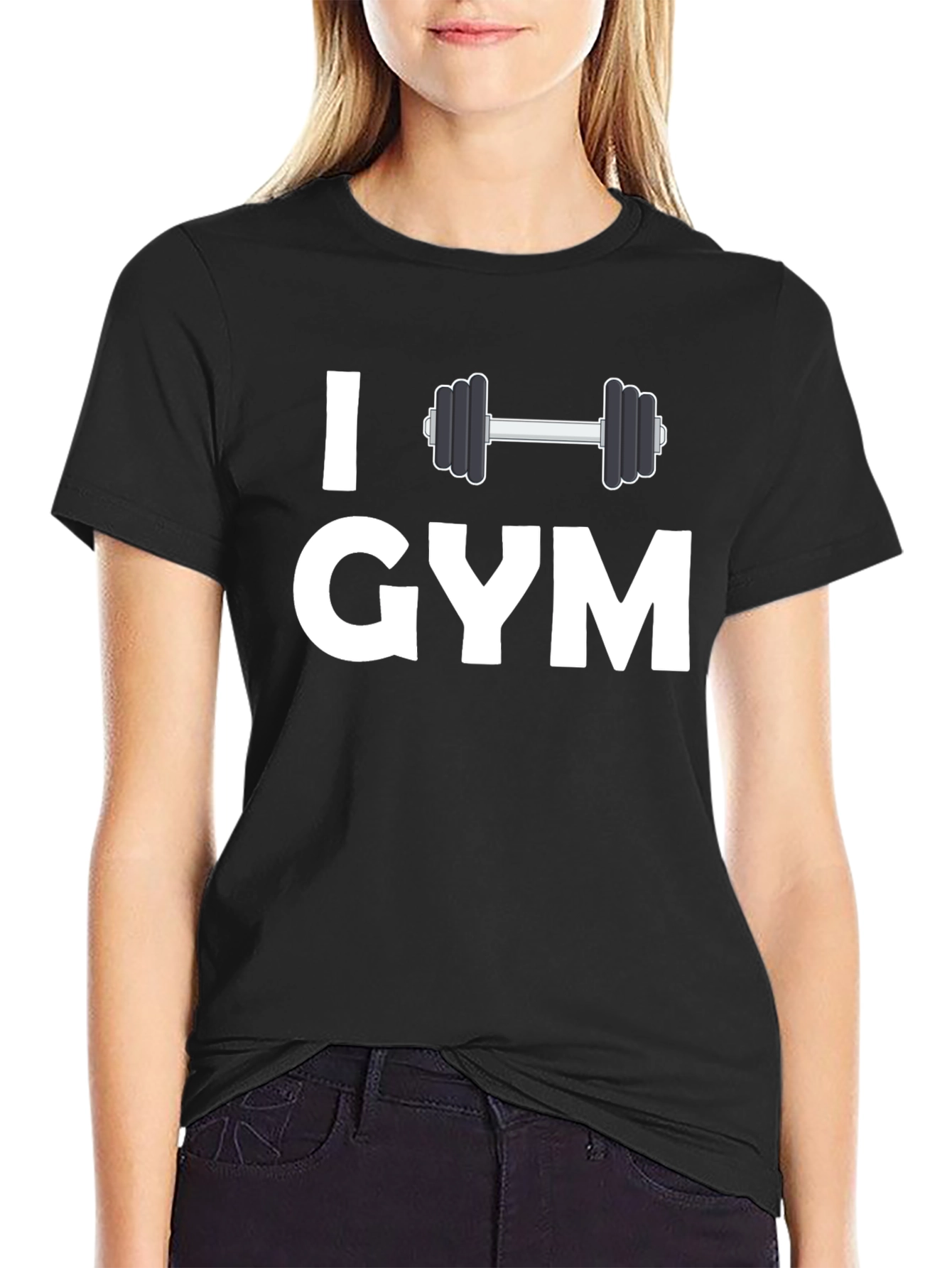 I Love Gym Graphic T-Shirt - Workout Apparel