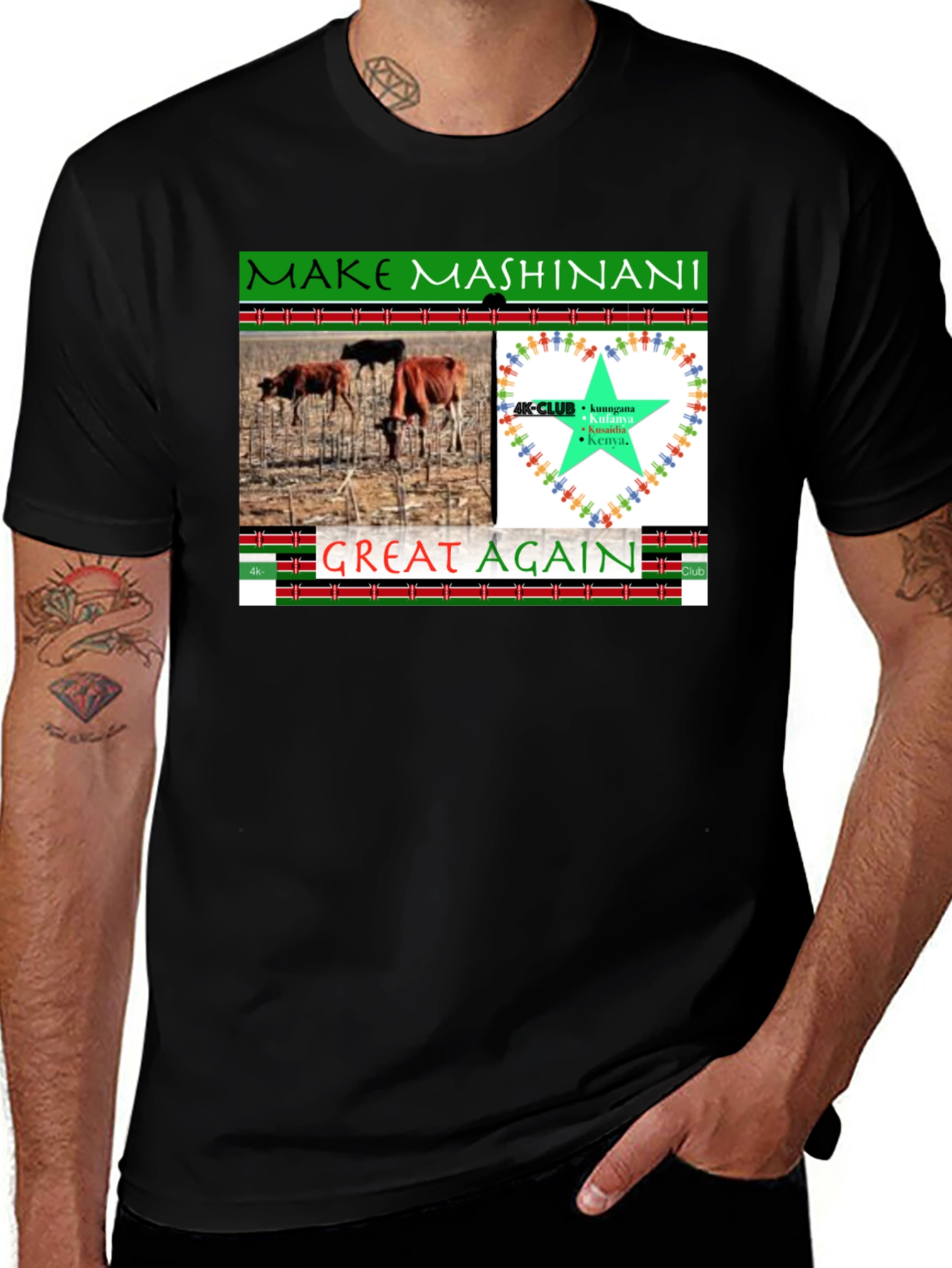 Make Mashinani Great Again Graphic Tee
