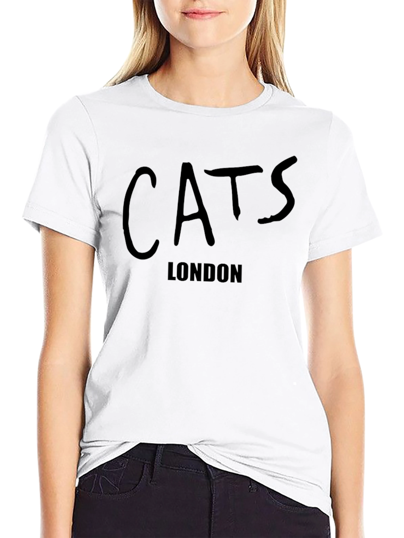 CATS London T-Shirt - Black Crew Neck Tee