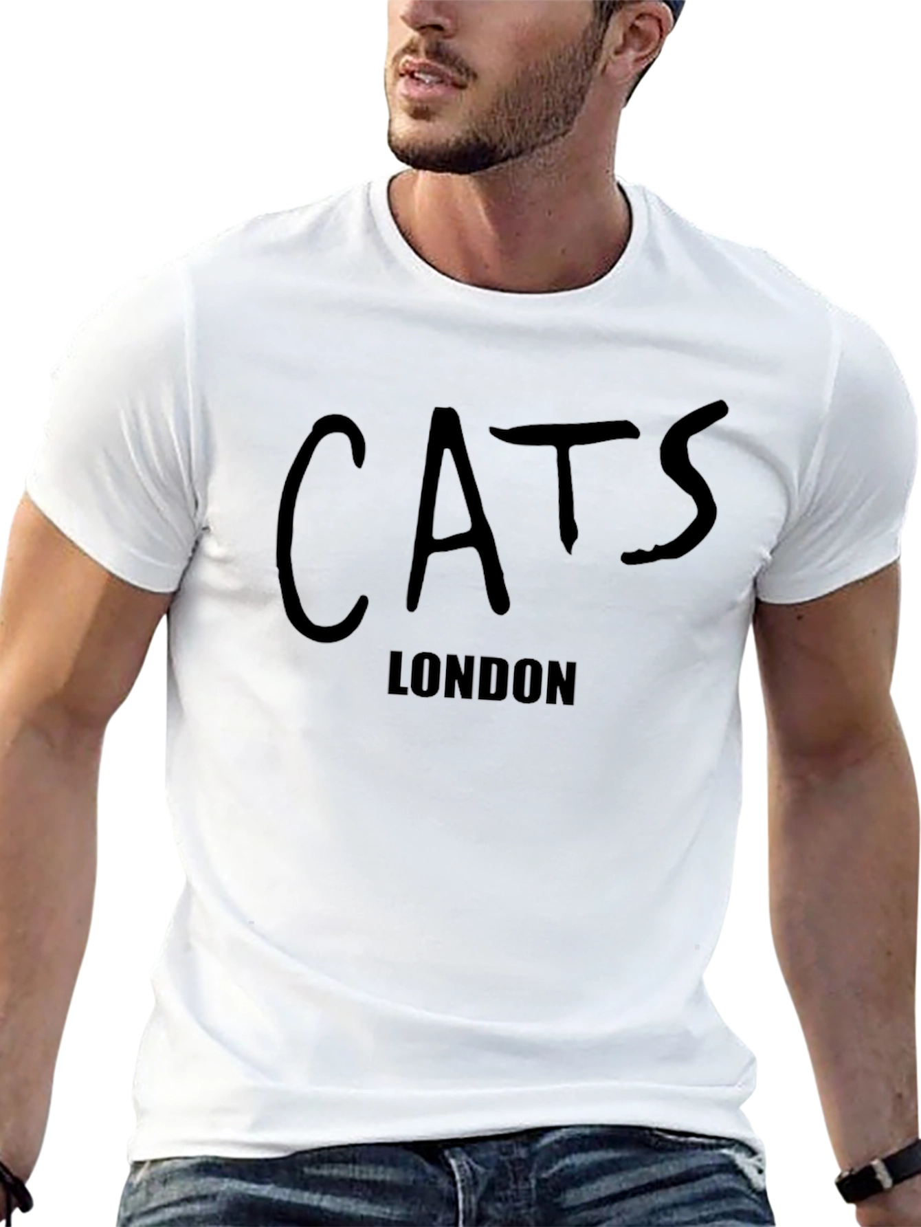 CATS London T-Shirt - Black Crew Neck Tee