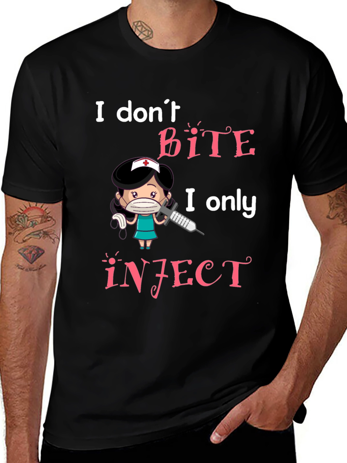I Dont Bite I Inject Graphic Tee