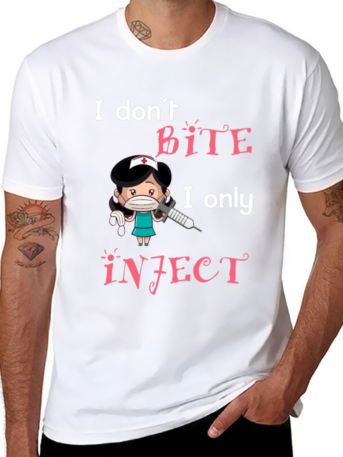 I Dont Bite I Inject Graphic Tee