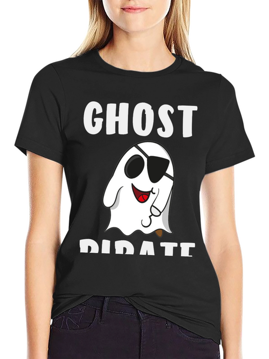 Ghost Pirate Graphic T-Shirt - Halloween Costume Tee