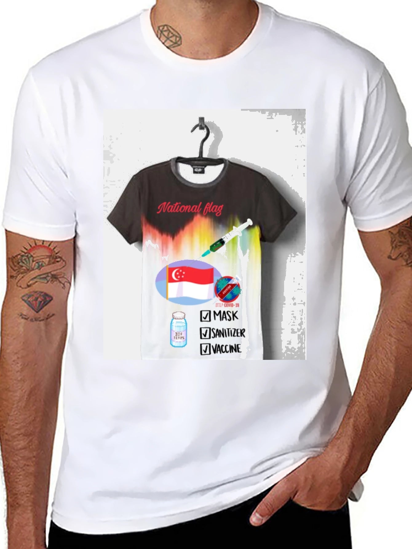 Patriotic Singaporean Protection T-Shirt