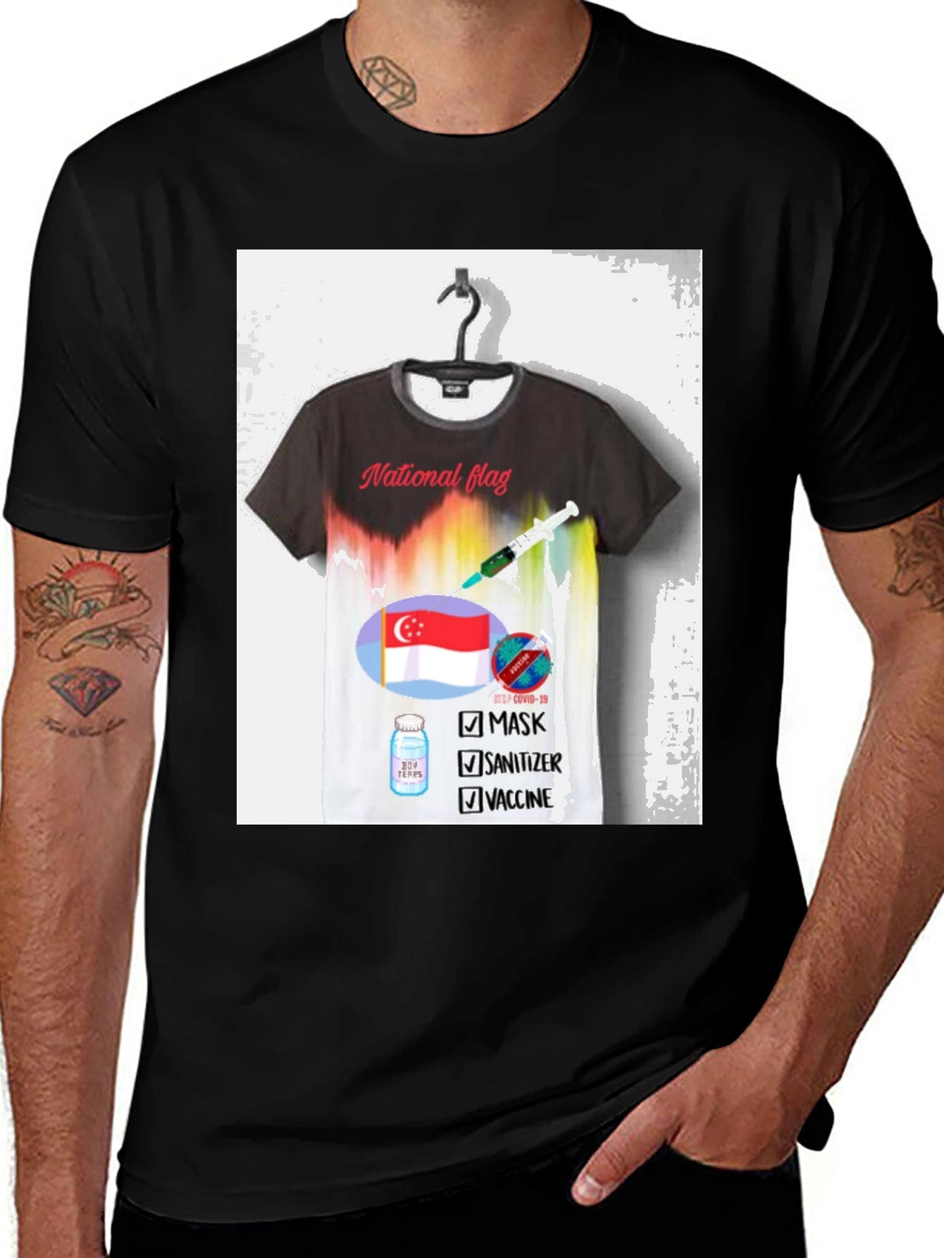 Patriotic Singaporean Protection T-Shirt