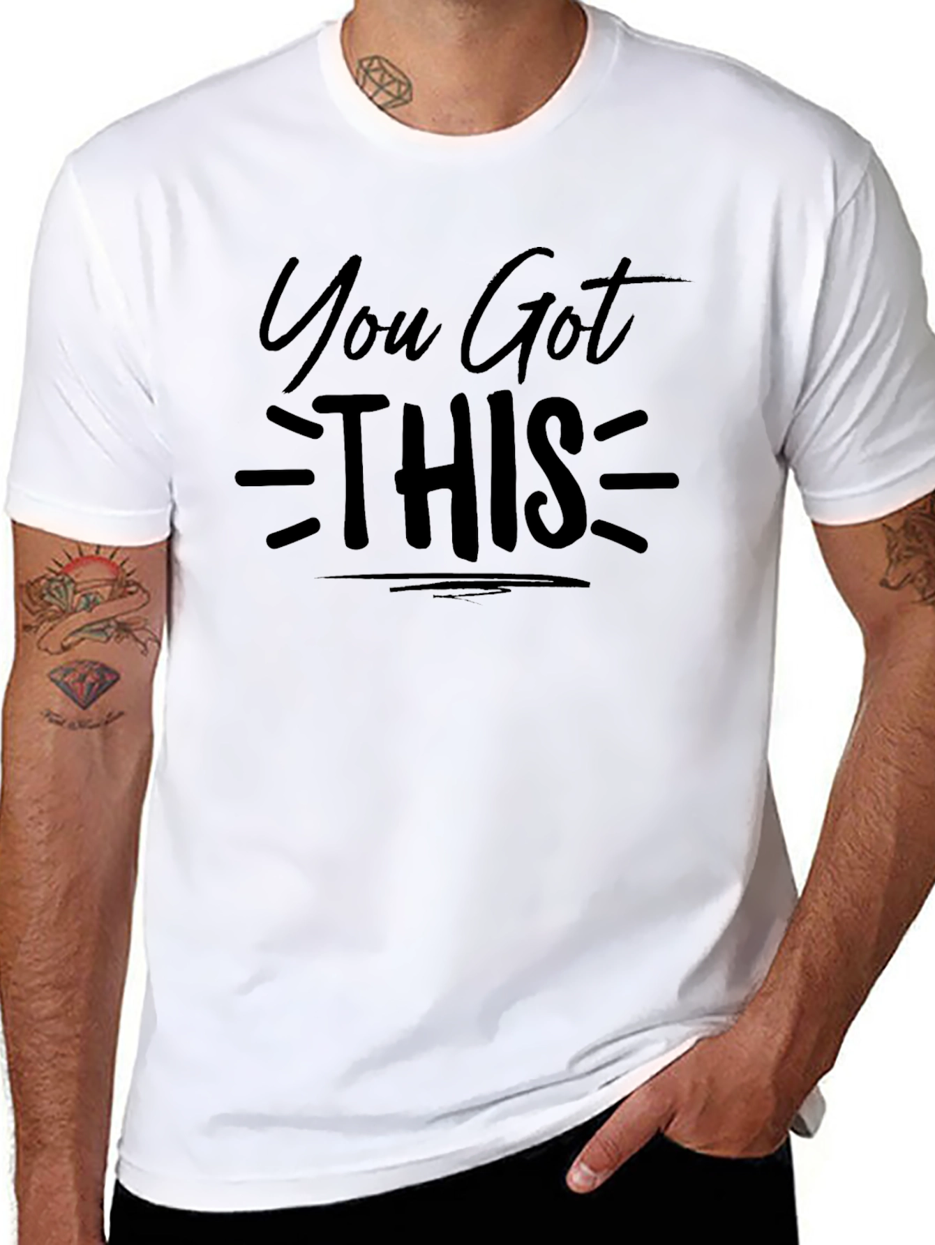 You Got This Black T-Shirt - Motivational Graphic Tee
