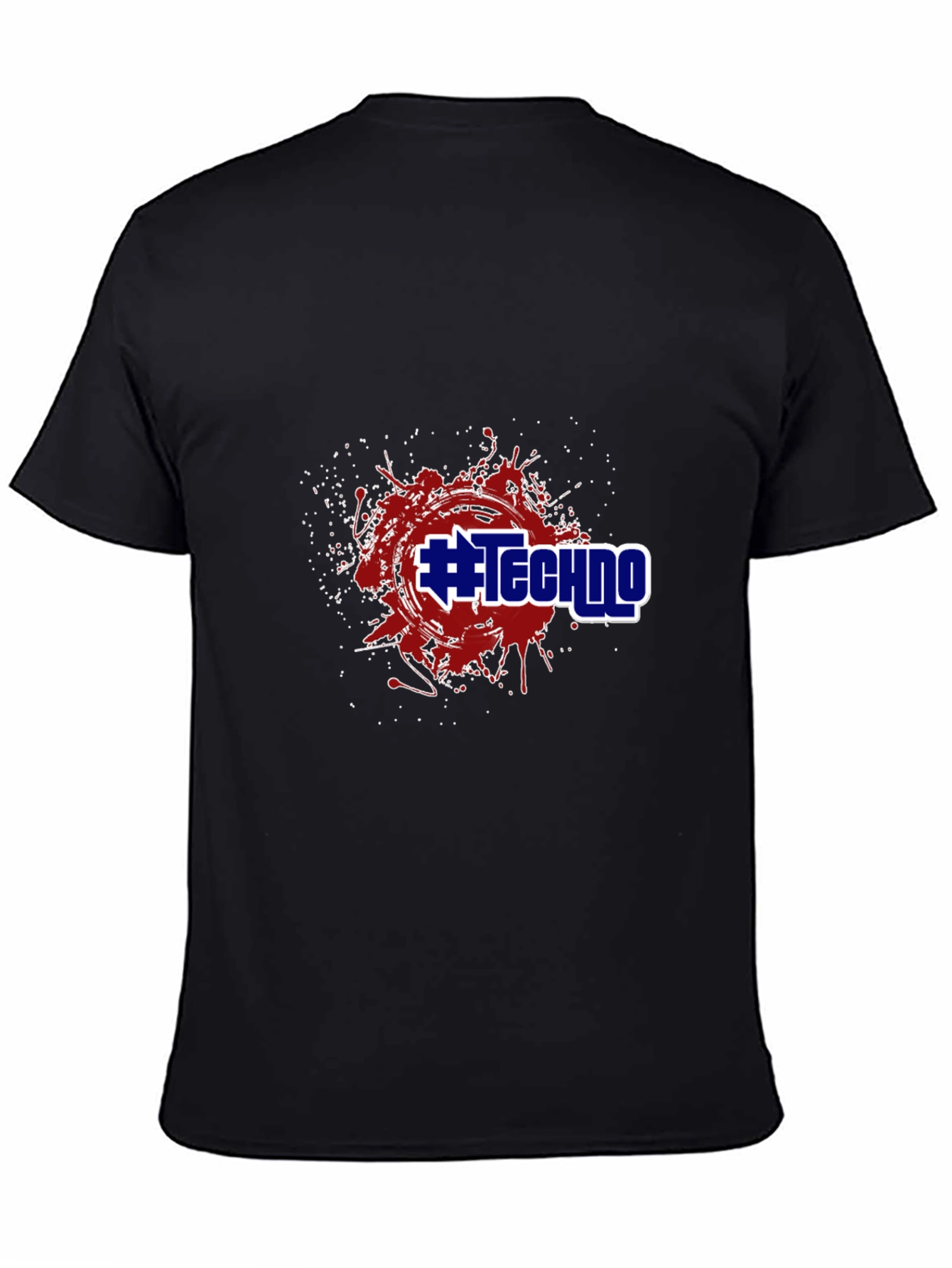 #Techno Graphic Tee - Black T-Shirt
