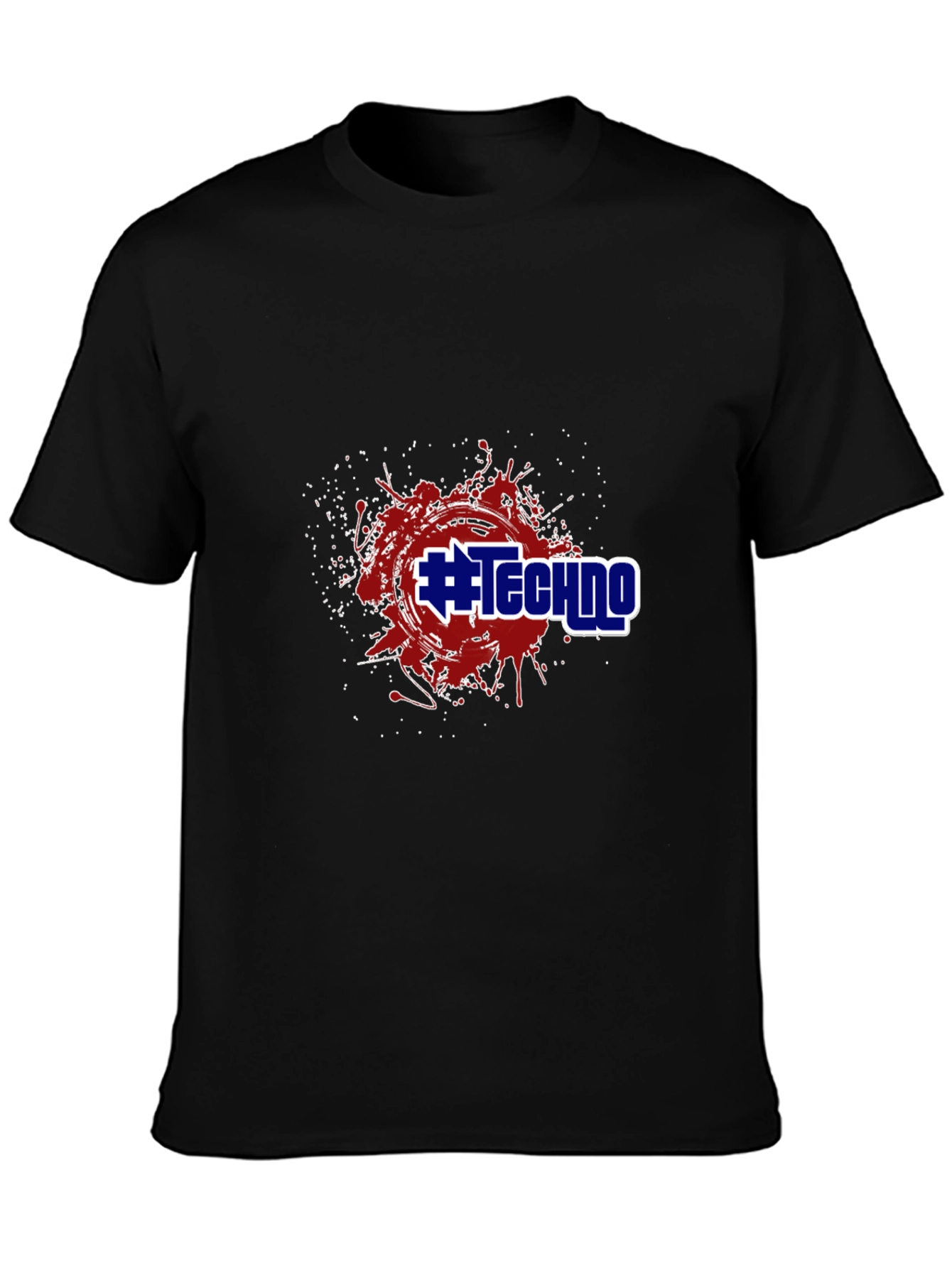 #Techno Graphic Tee - Black T-Shirt
