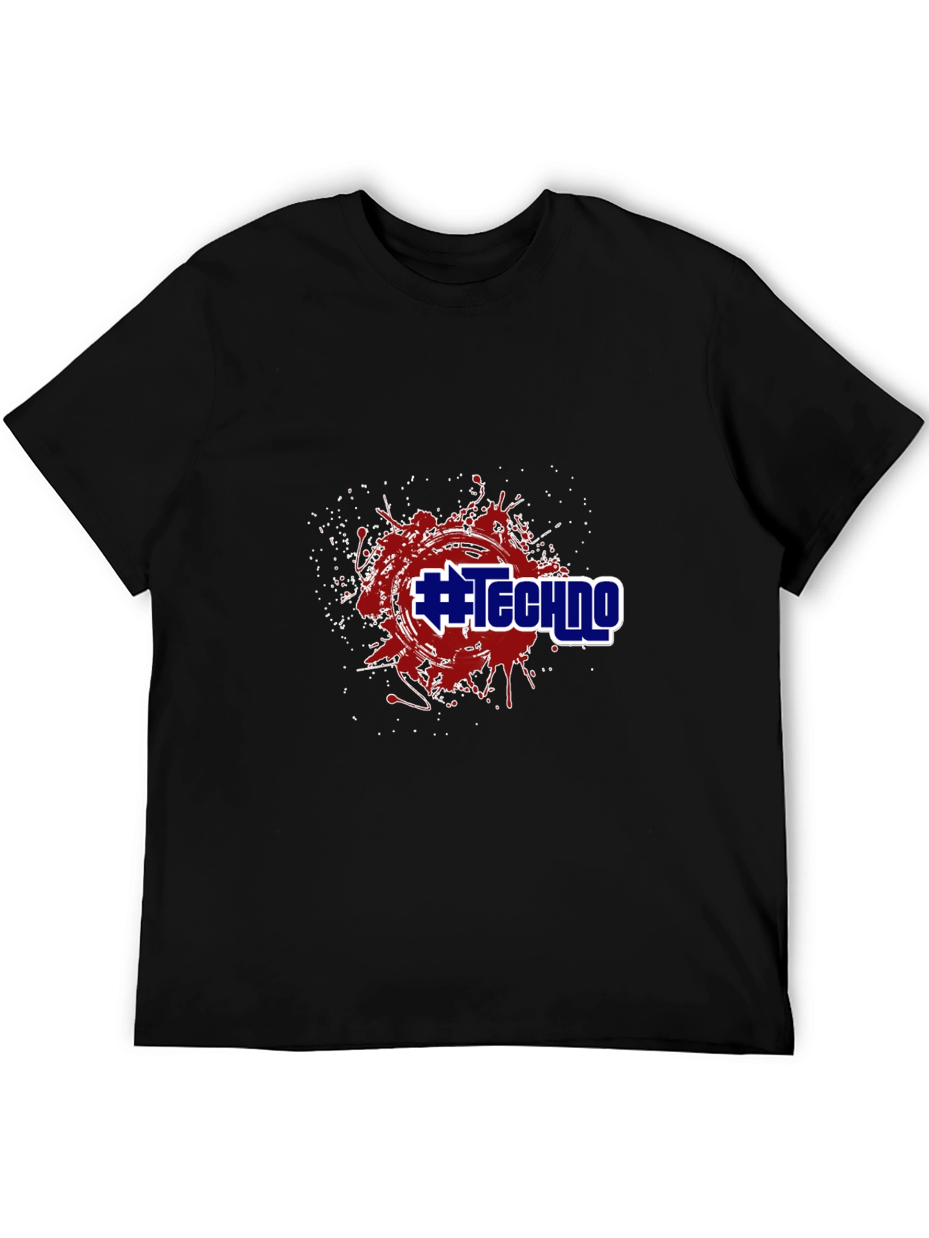 #Techno Graphic Tee - Black T-Shirt