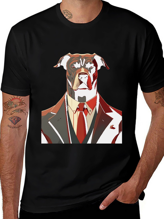 Dog in Suit Graphic Tee